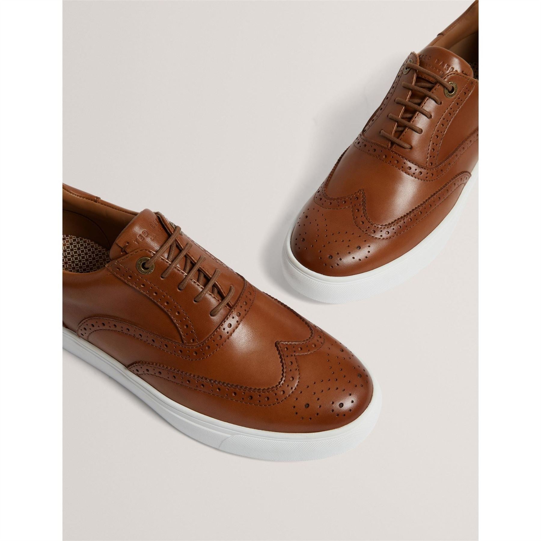 Ted Baker Brogue Leather Platform Trainers