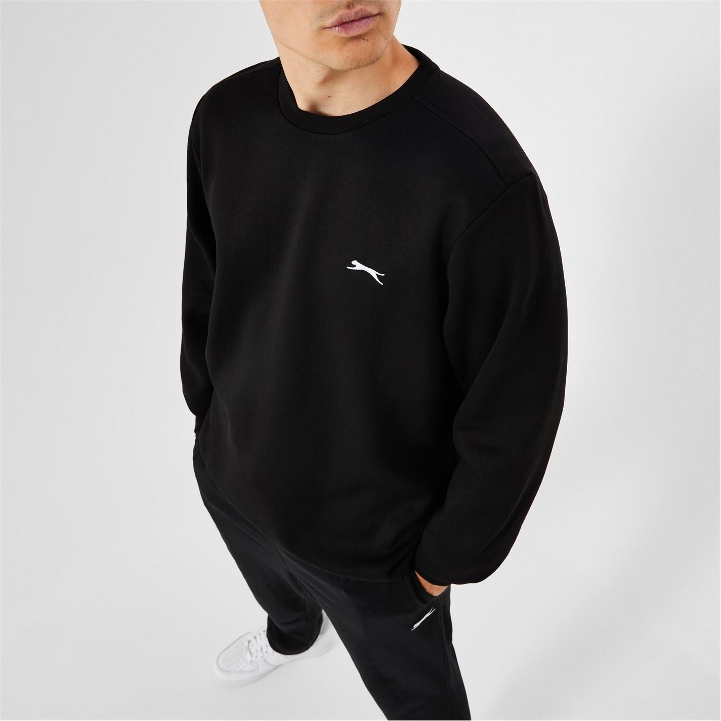 Slazenger Mens Fleece Crew Sweater