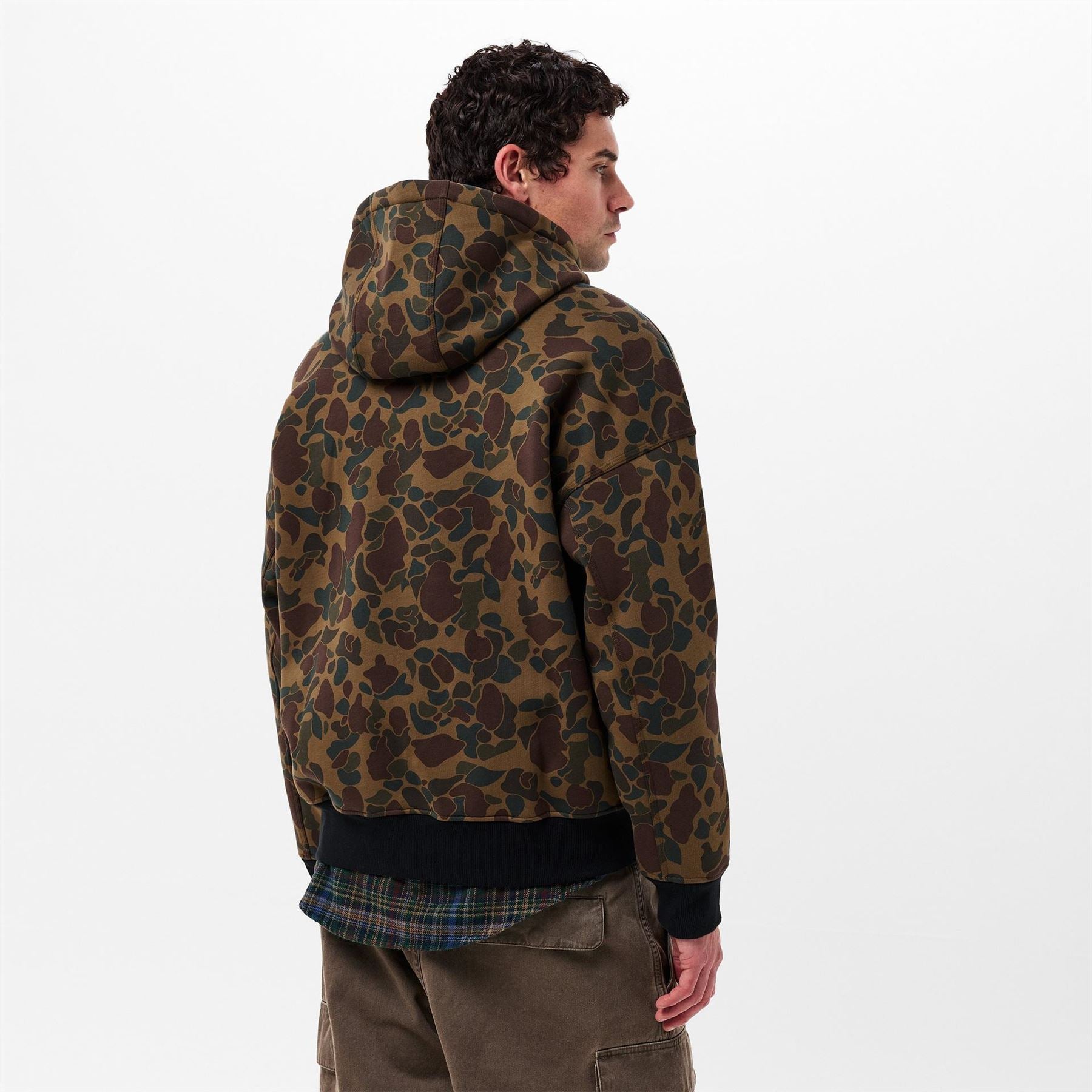 Polo Ralph Lauren Camo Patterned Hooded Ribbed Cuff Sweat Jacket