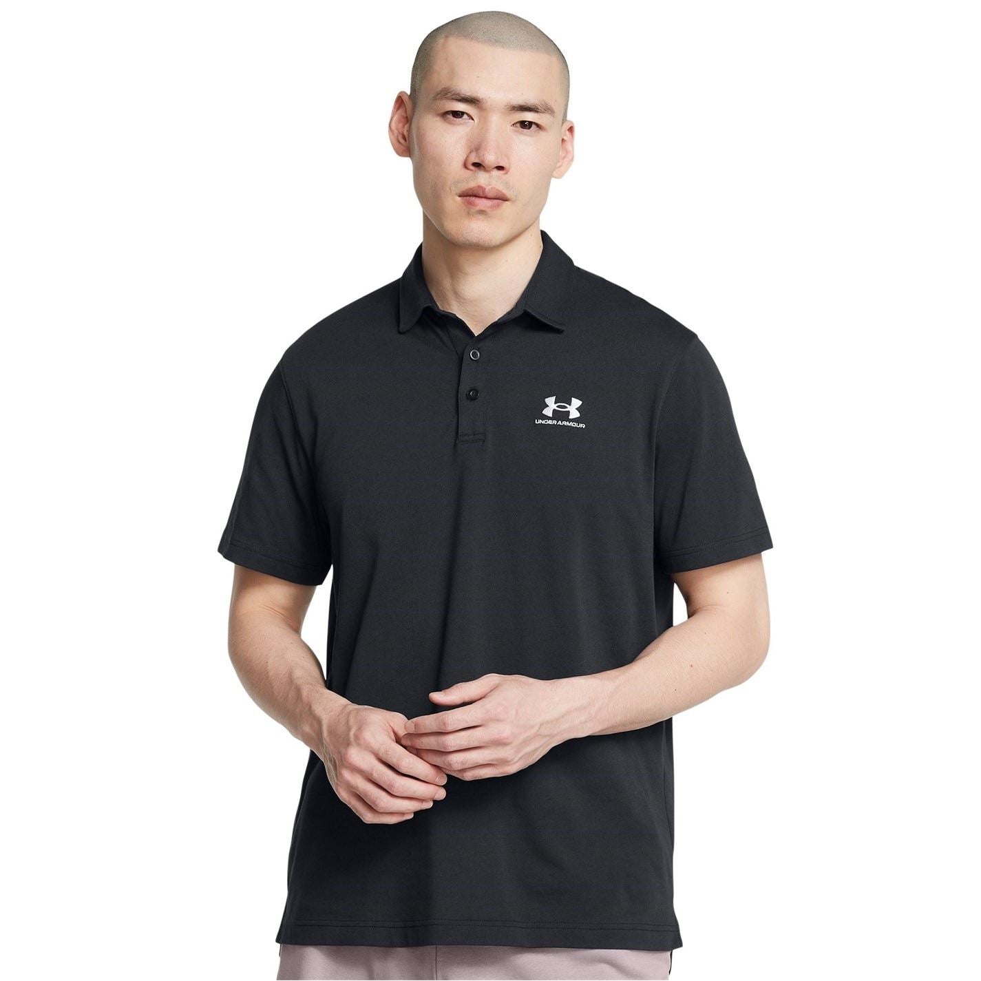 Under Armour Logo Print Short Sleeve Polo Collared Shirt