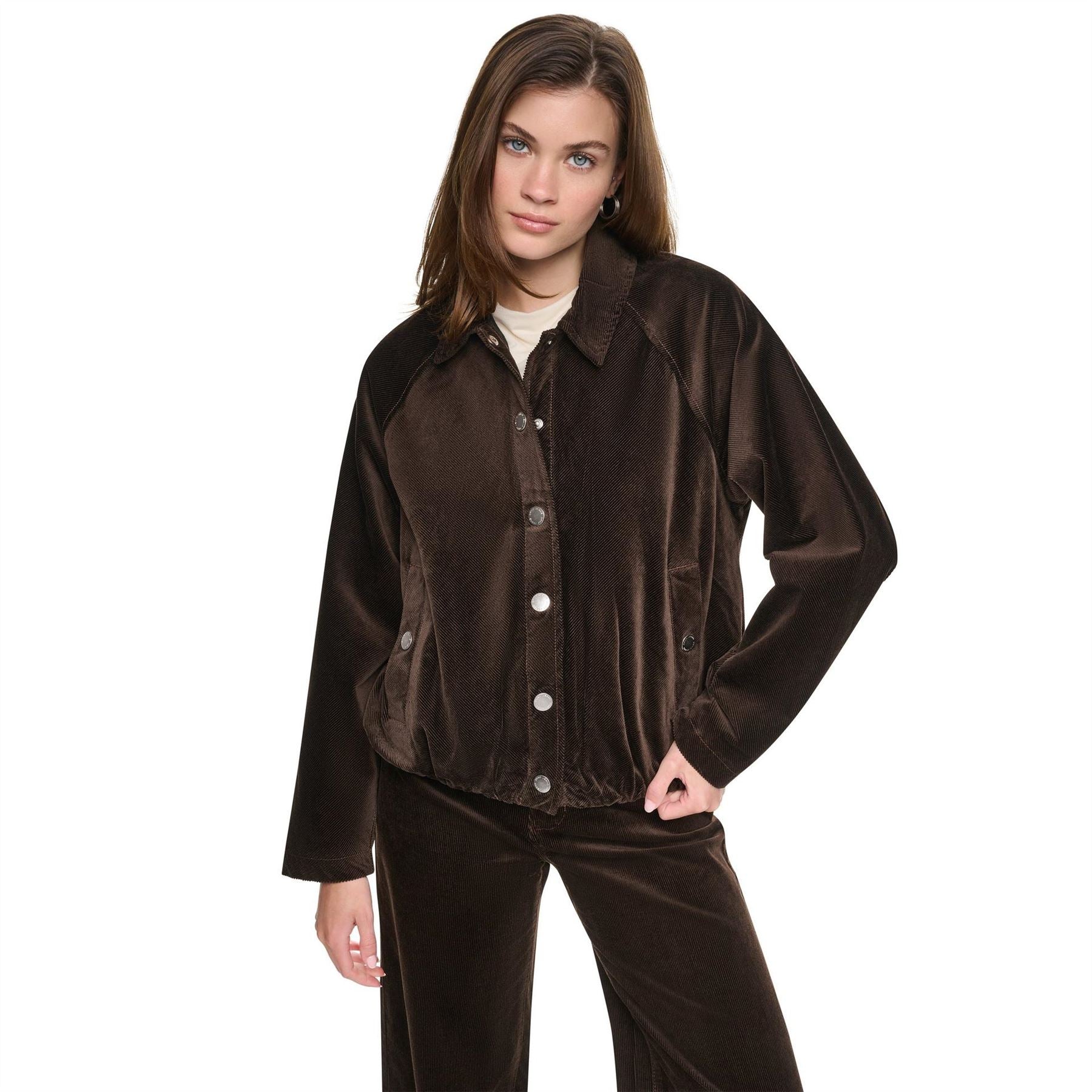 DKNY Corduroy Bubble Jacket