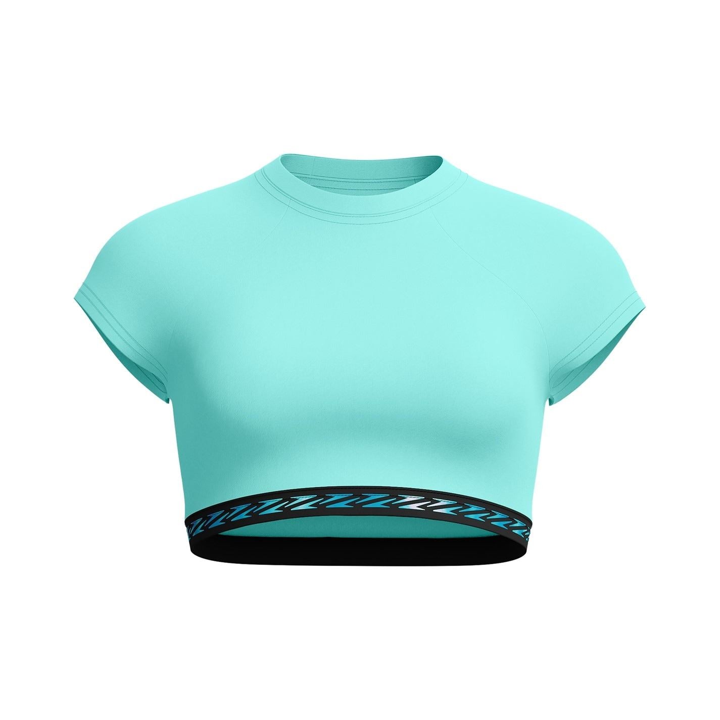 Speedo Solid Logo Cropped Slim Fit T-Shirt