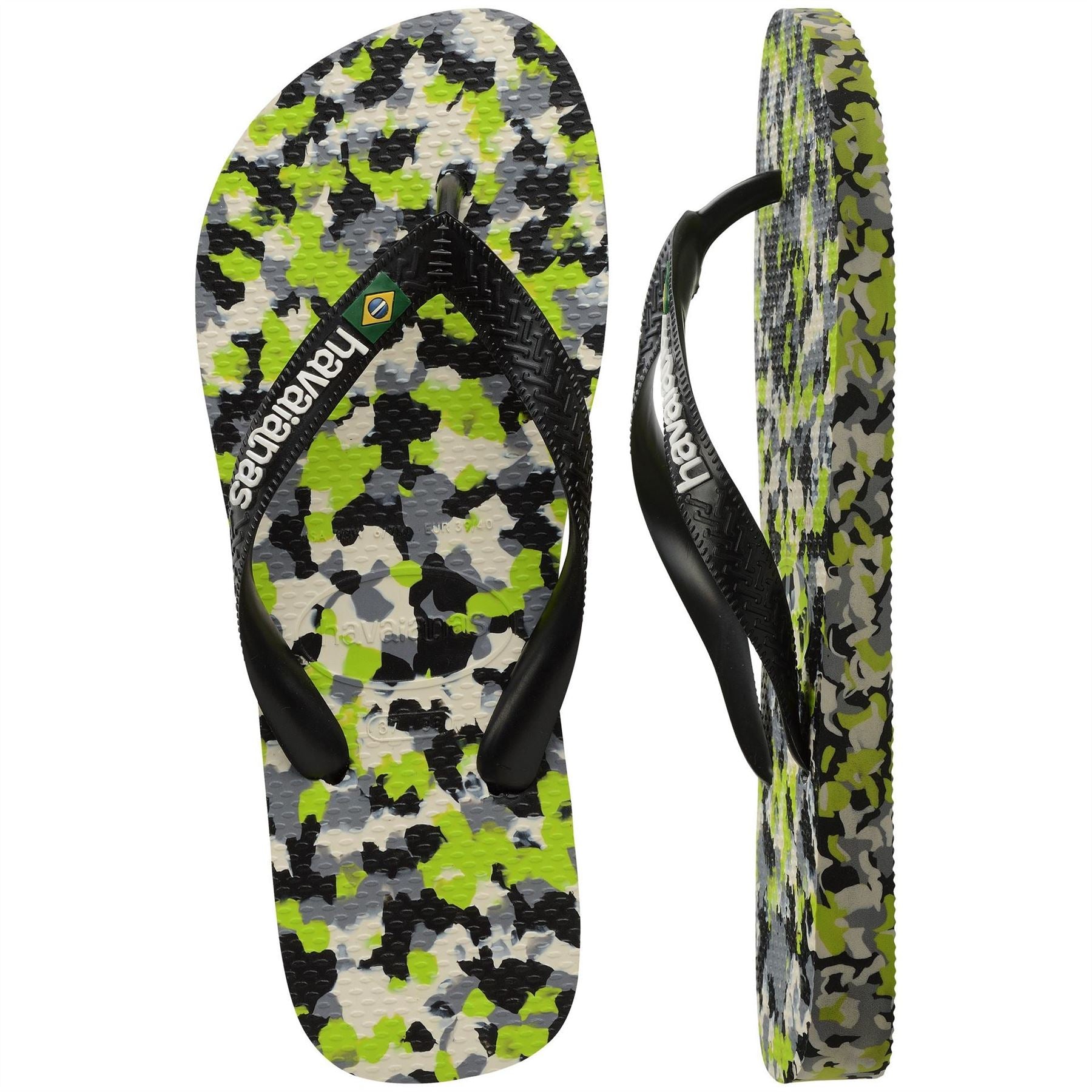 Havaianas Hav. Brasil Tech Ii Navy Blue 33 34 Flip Flops Womens