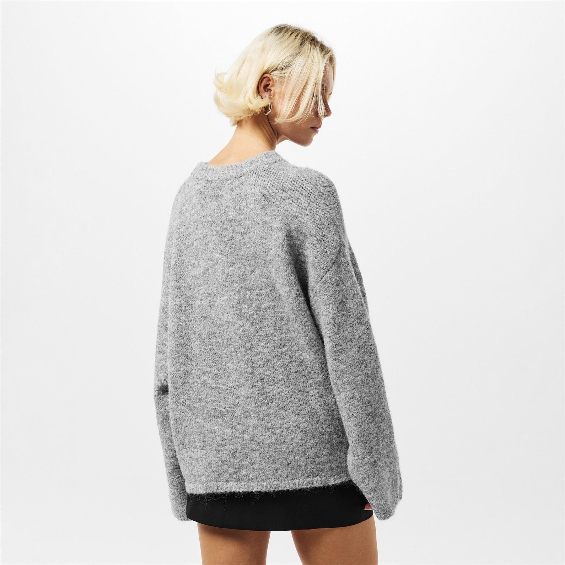 Edited Noorie Crew Neck Drop Shoulder Long Sleeve Sweater