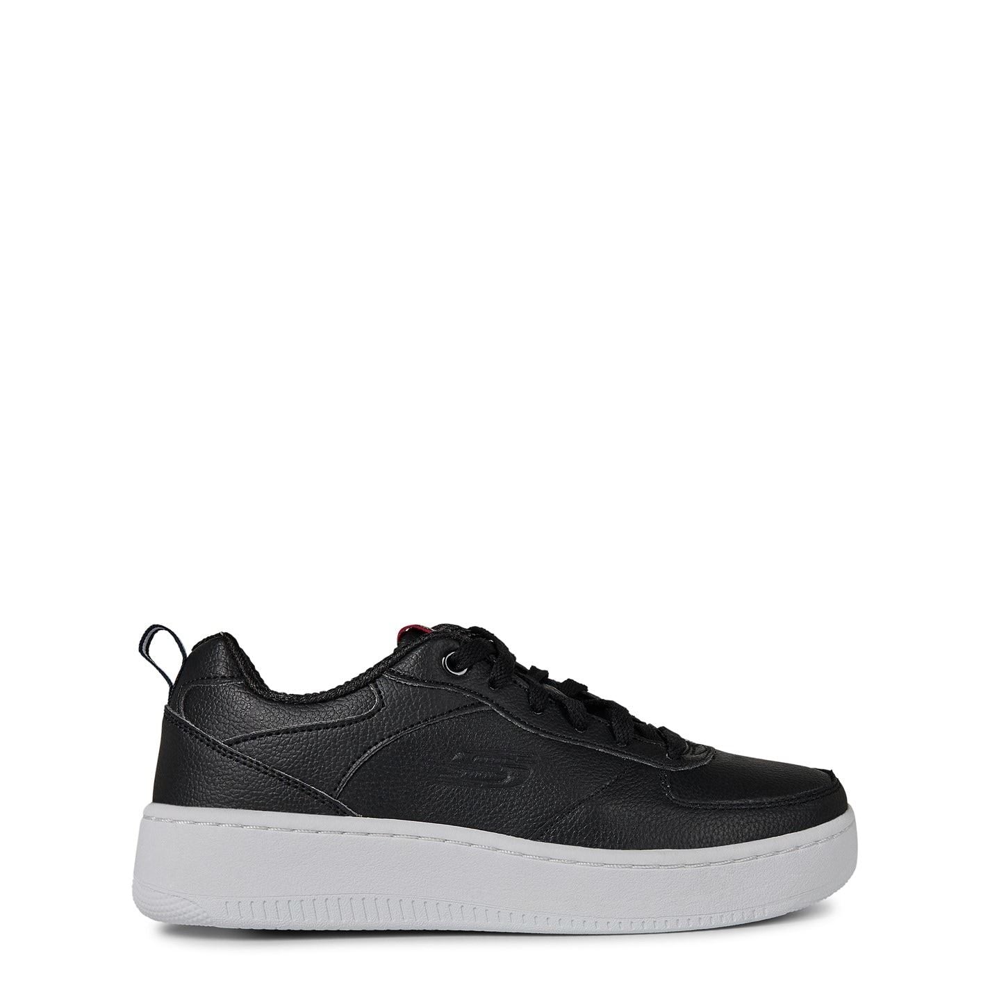Skechers Womens Leather Overlay Lace Up W Air Cool Low Top Trainers