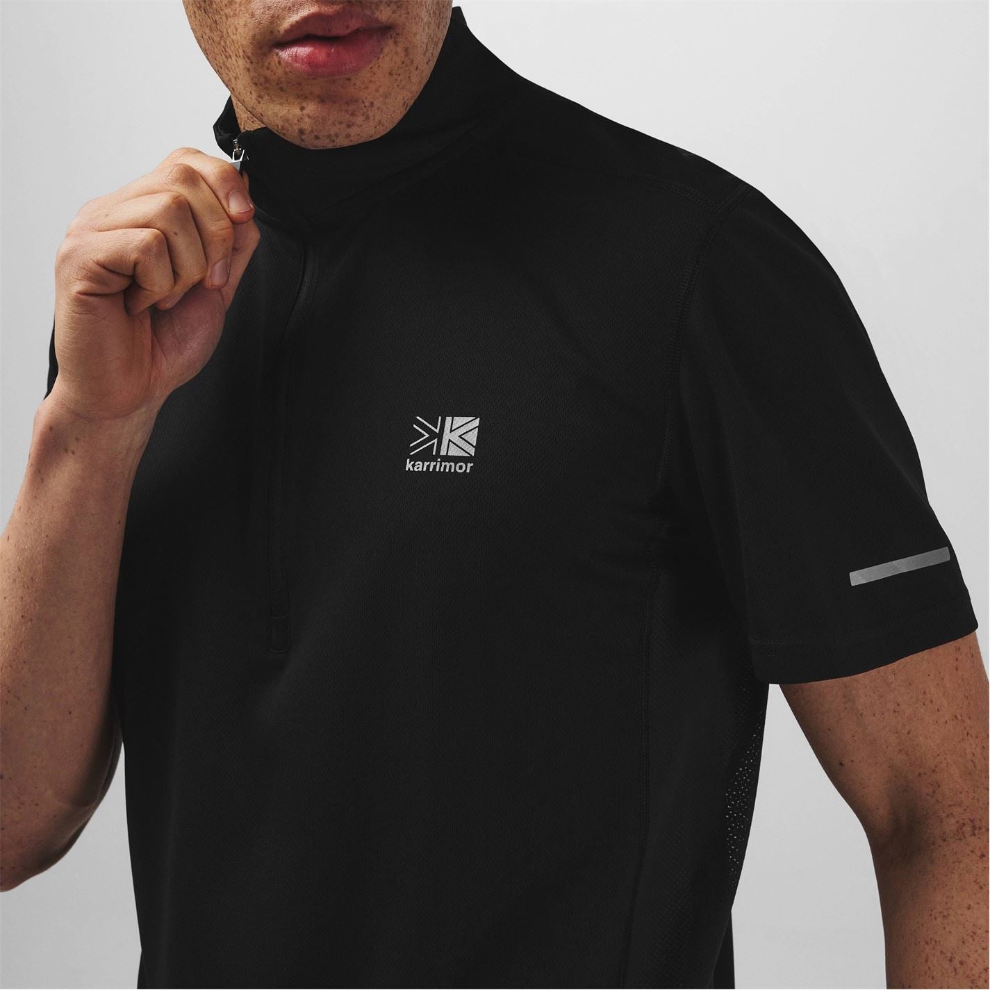 Karrimor Mens Short Sleeve Zip Top