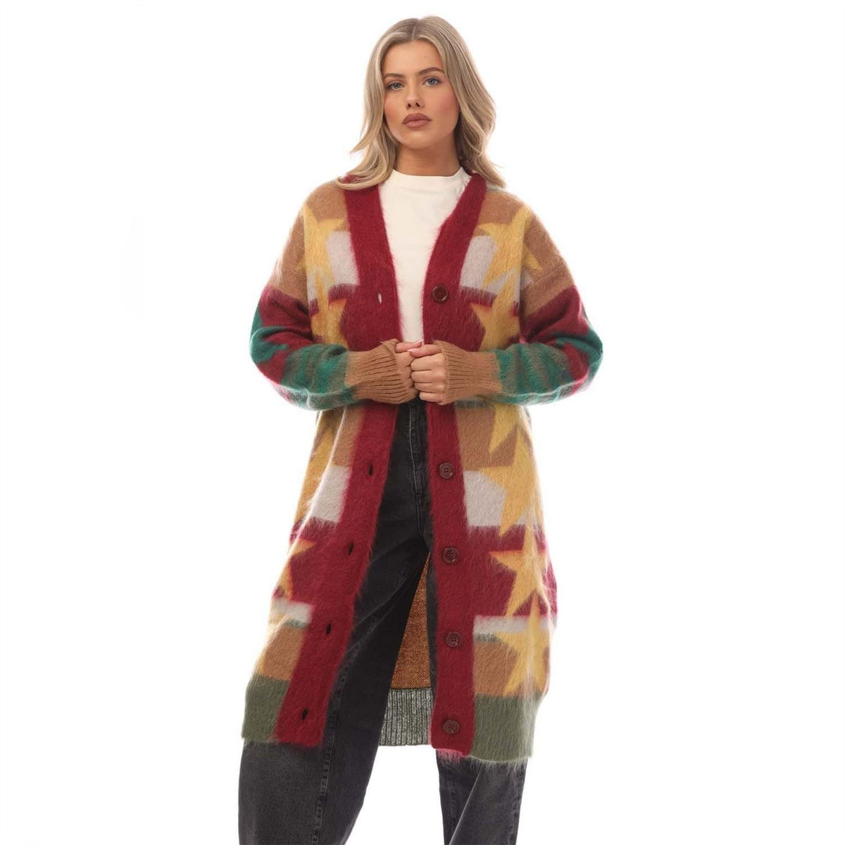 Palm Angels Knitted Long Cardigan