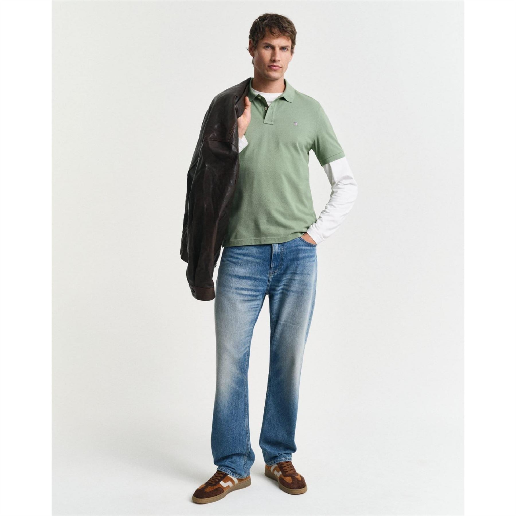 Gant Regular Fit Shield Piqué Polo Shirt
