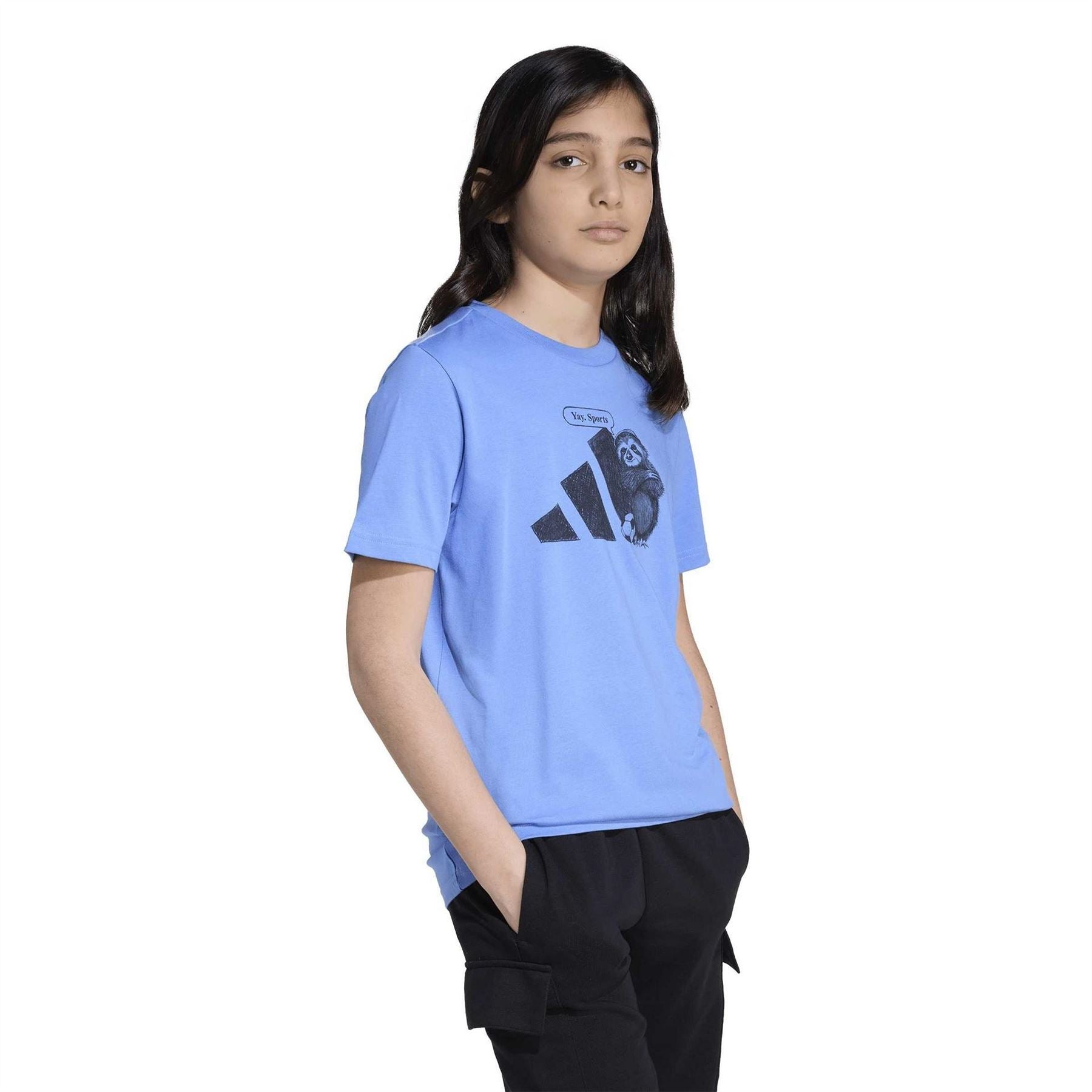 adidas Yay Sports Cotton Short Sleeve Crew Neck T-Shirt