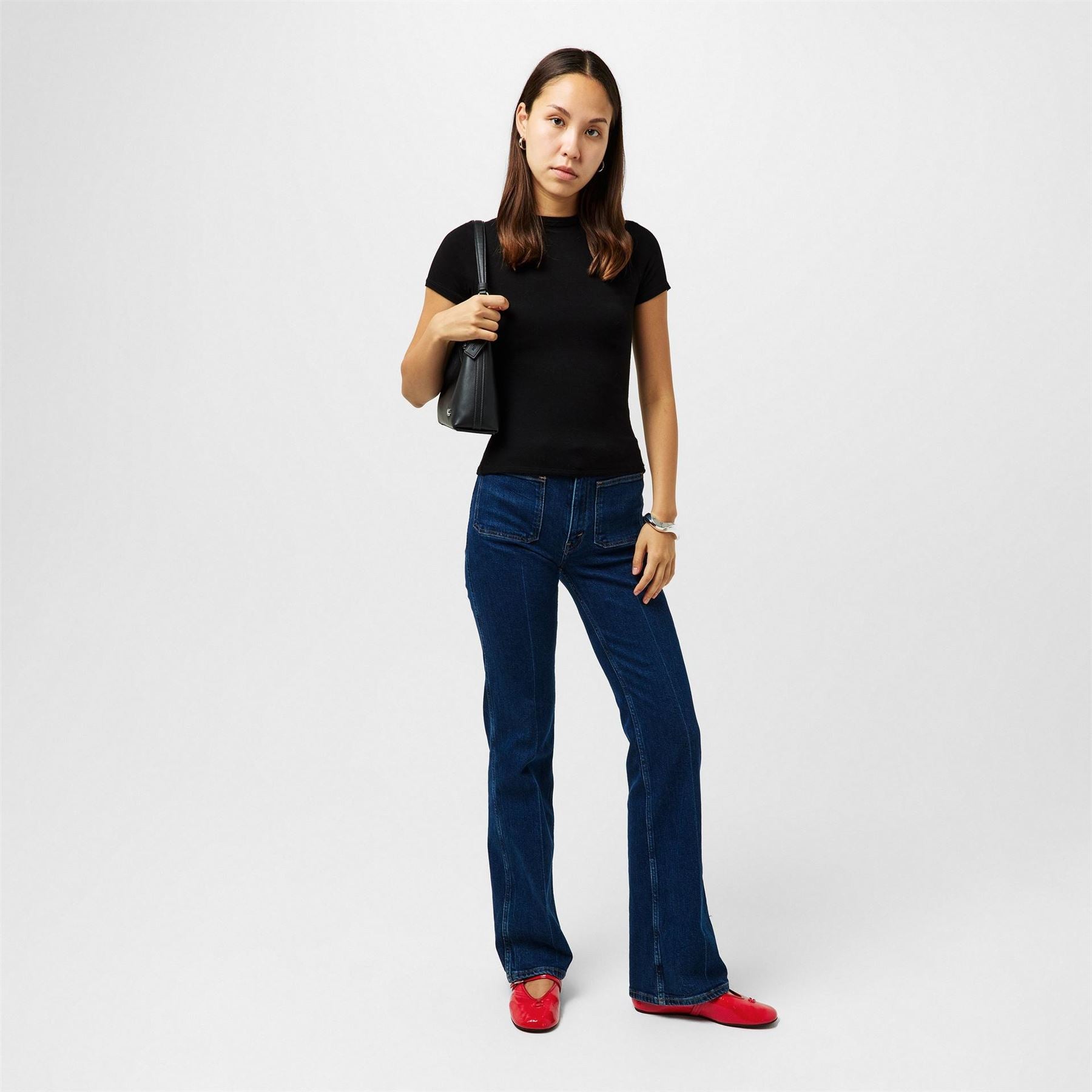 Coach Sculpt LD61 All Over Logo Mary Janes Flats