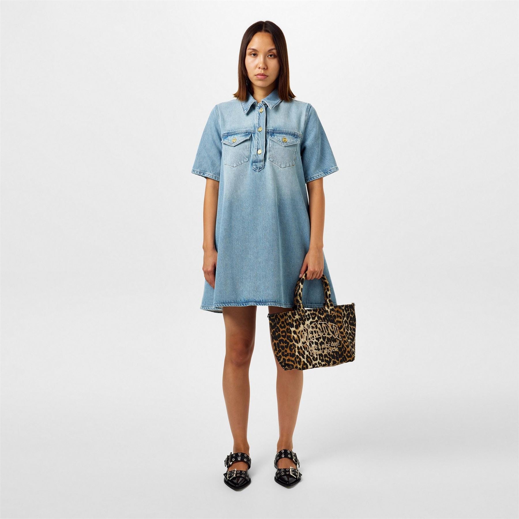 Ganni Denim Mini Dress
