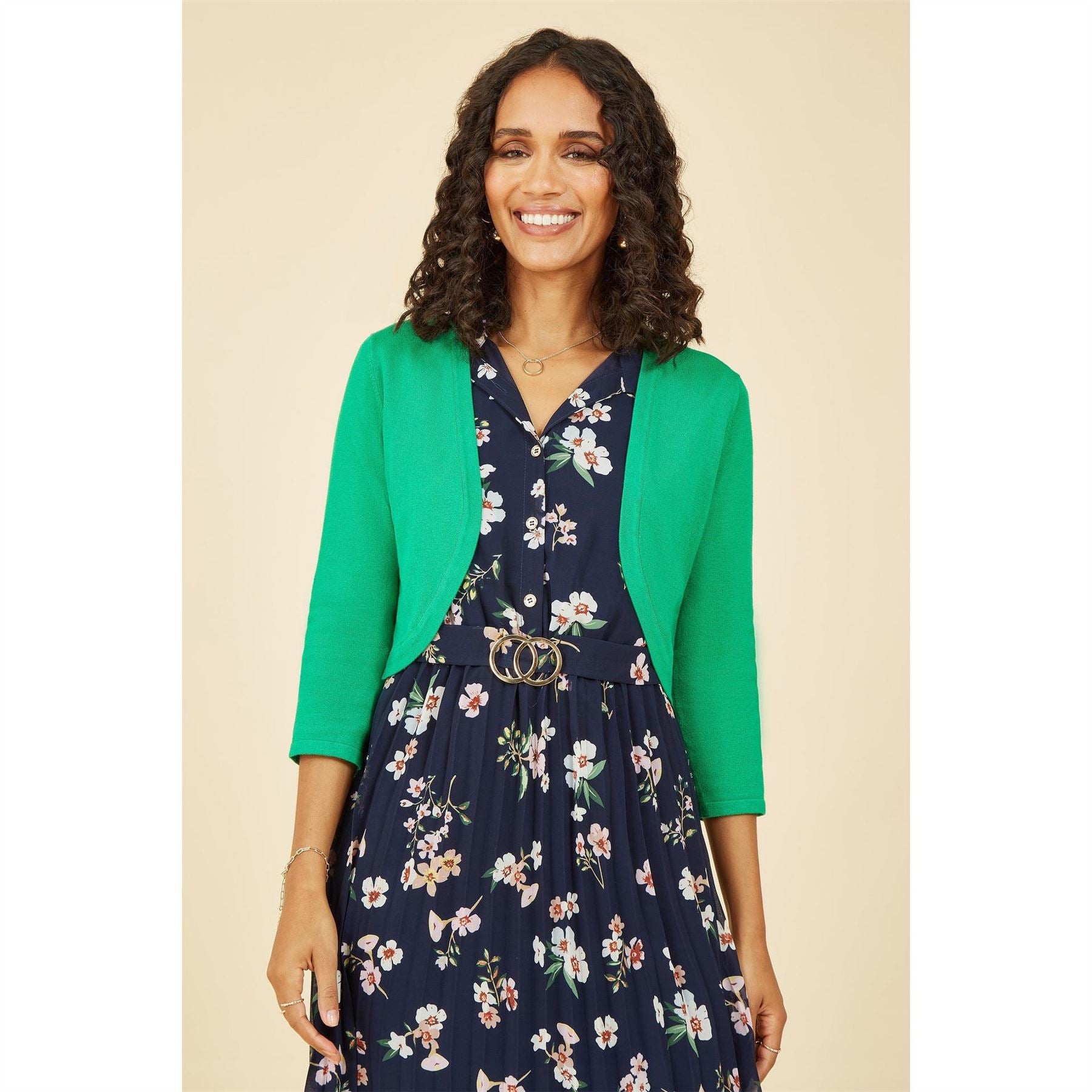 Yumi Knitted Curve Bolero