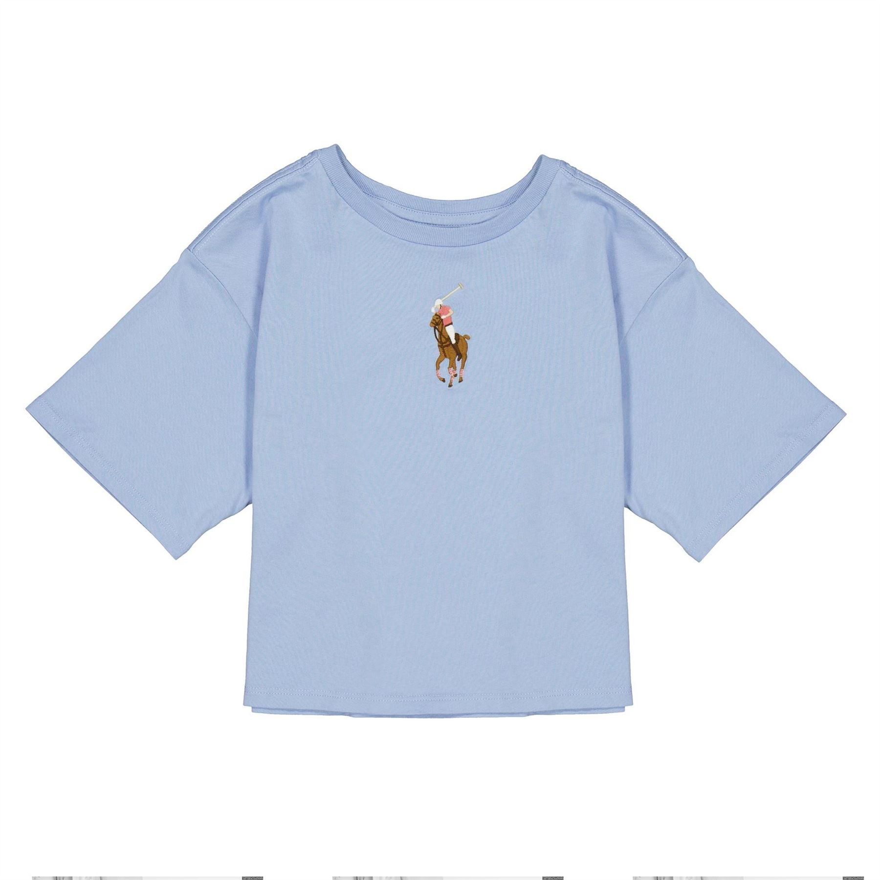Polo Ralph Lauren Logo Print Cropped Regular Fit T-Shirt