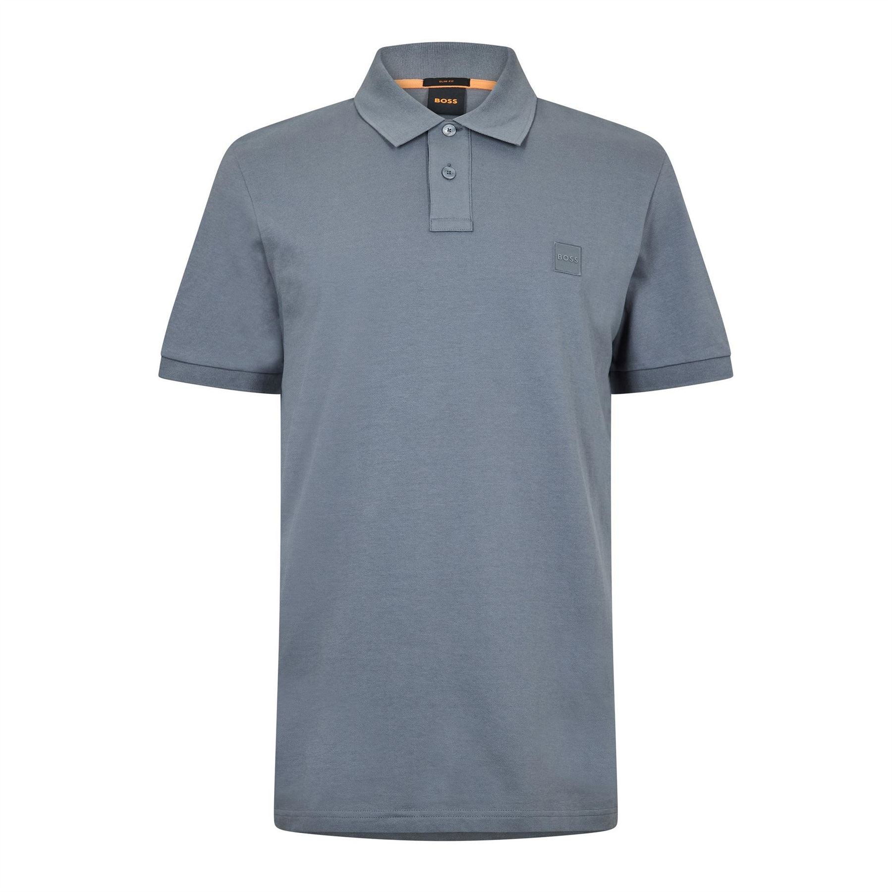 Boss Collared Neck Button Placket Polo Shirt