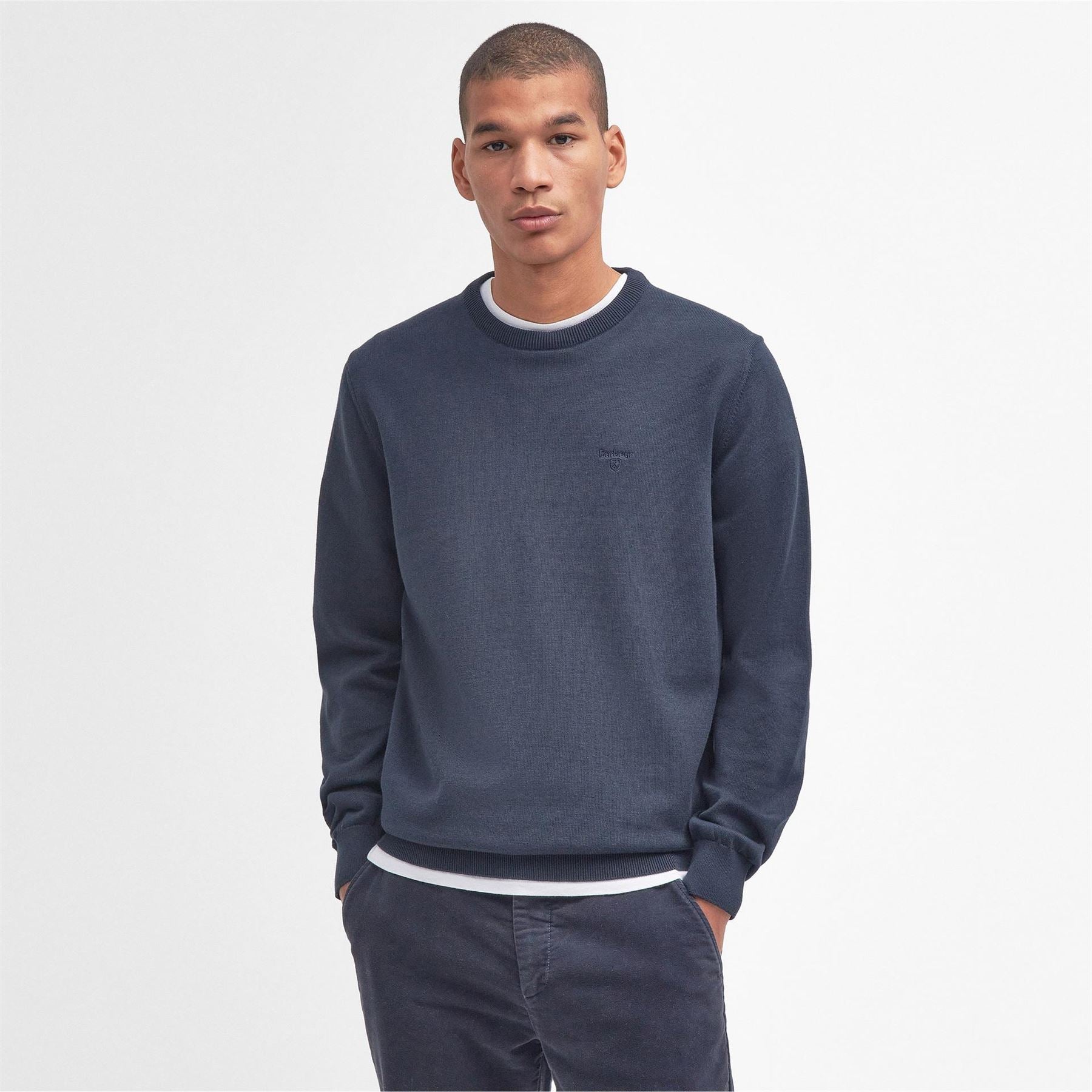 Barbour Cotton Crew Neck Jumper