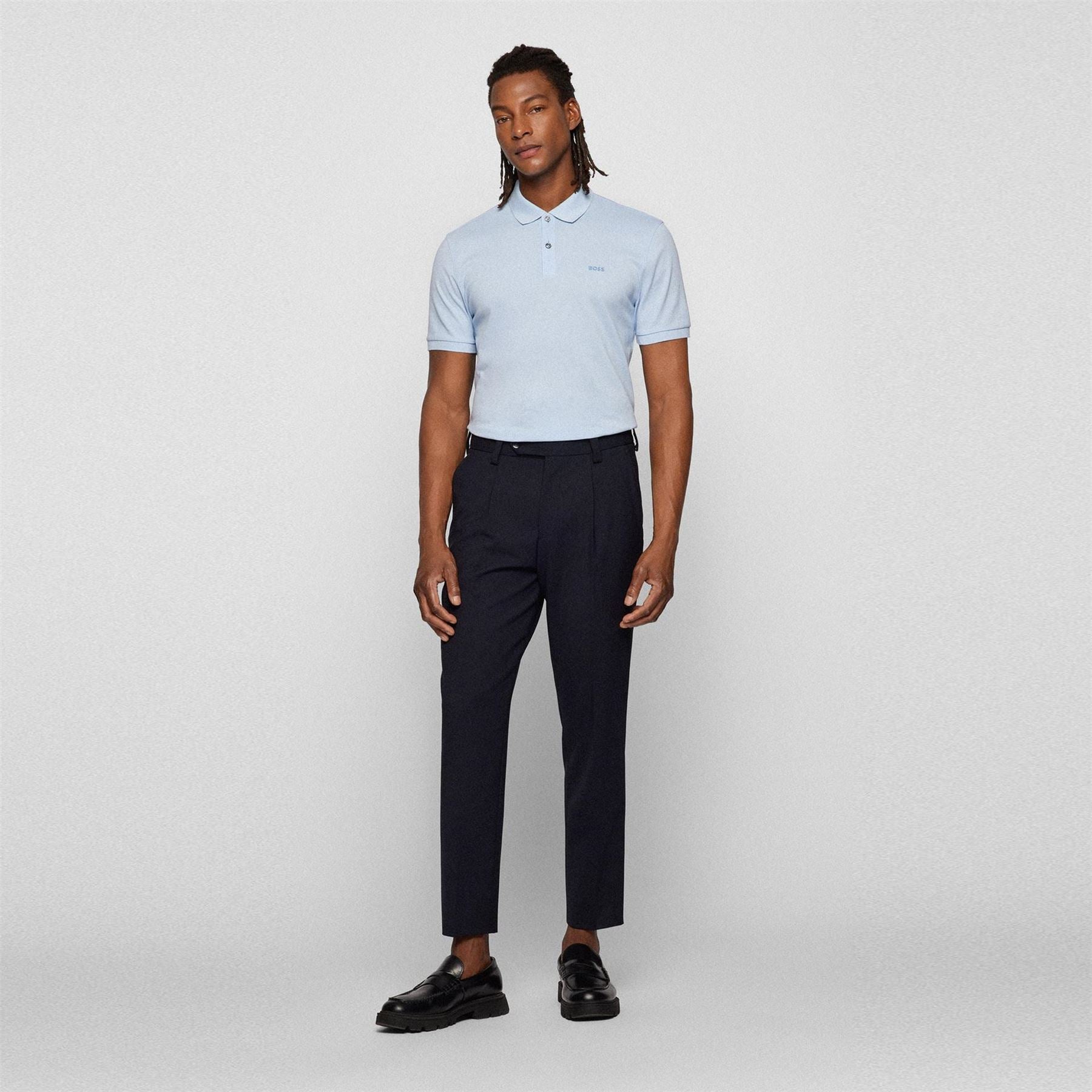 Boss BOSS BLACK Pallas Polo Iconic Logo Embroidered Shirt