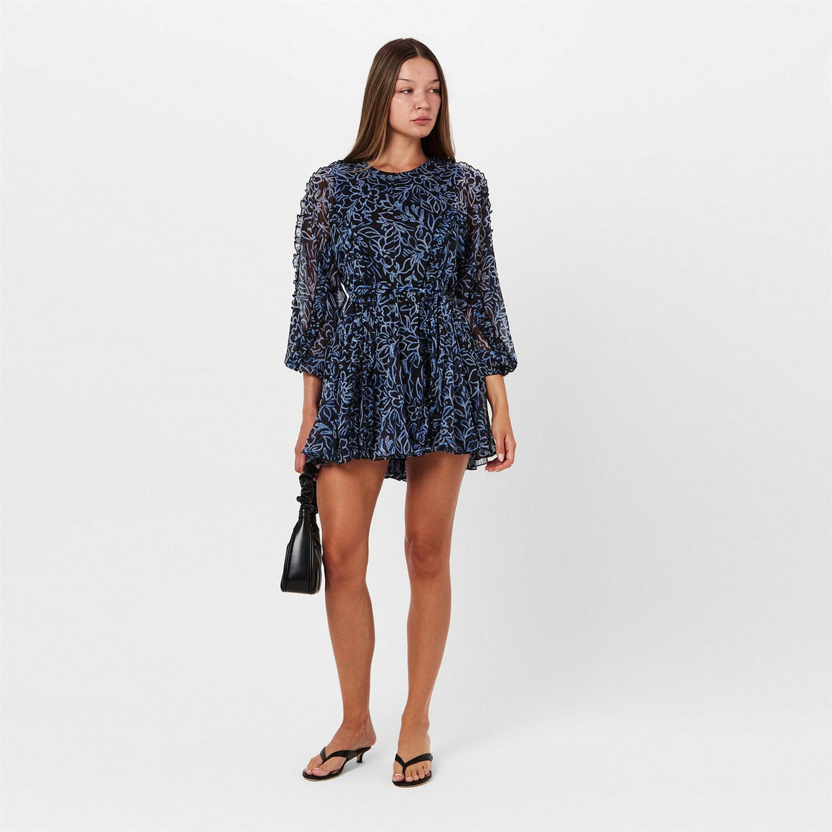 French Connection Connection Crew Neck Mini A-Line Dress