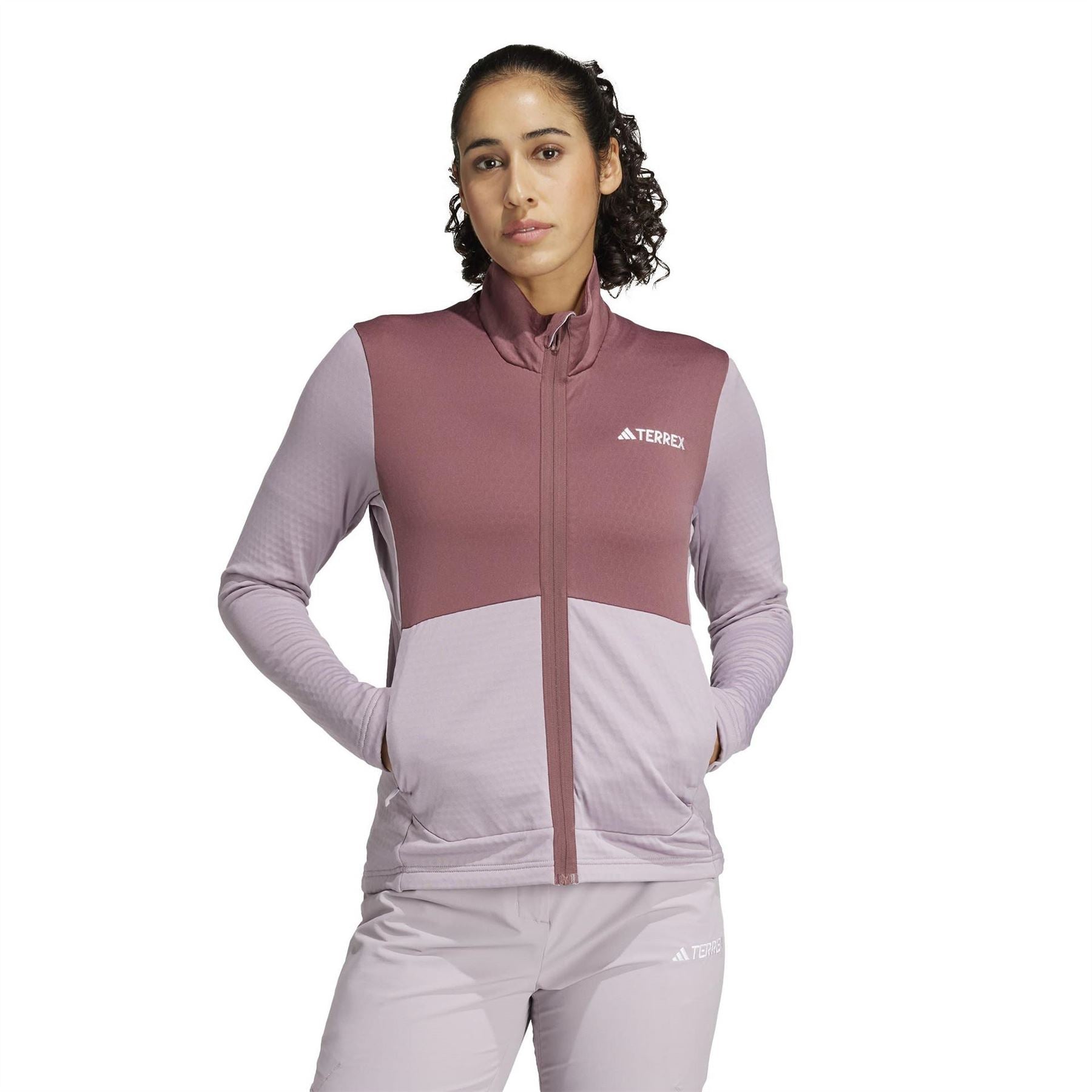 adidas Womens Terrex Multi Light Fleece Full Zip Jacket