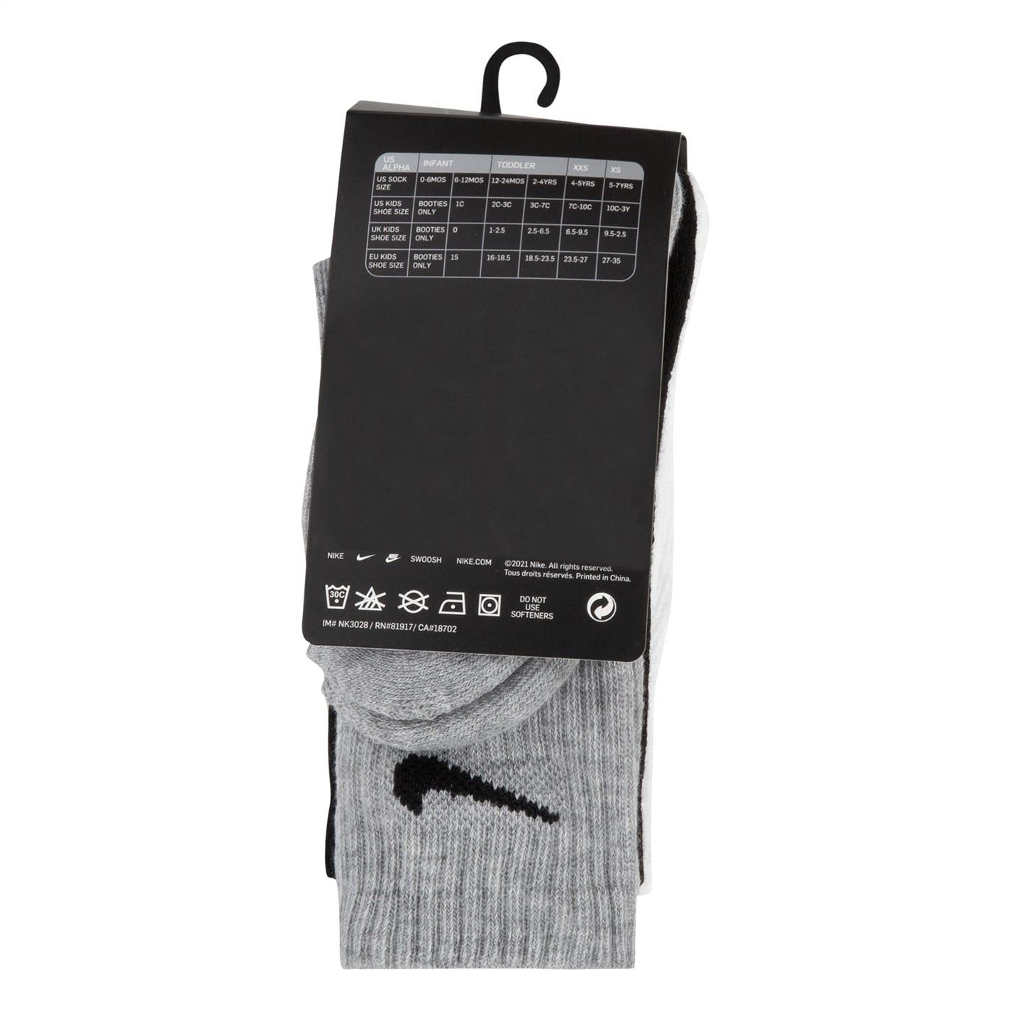 Nike Basic Crew 3pk Childs