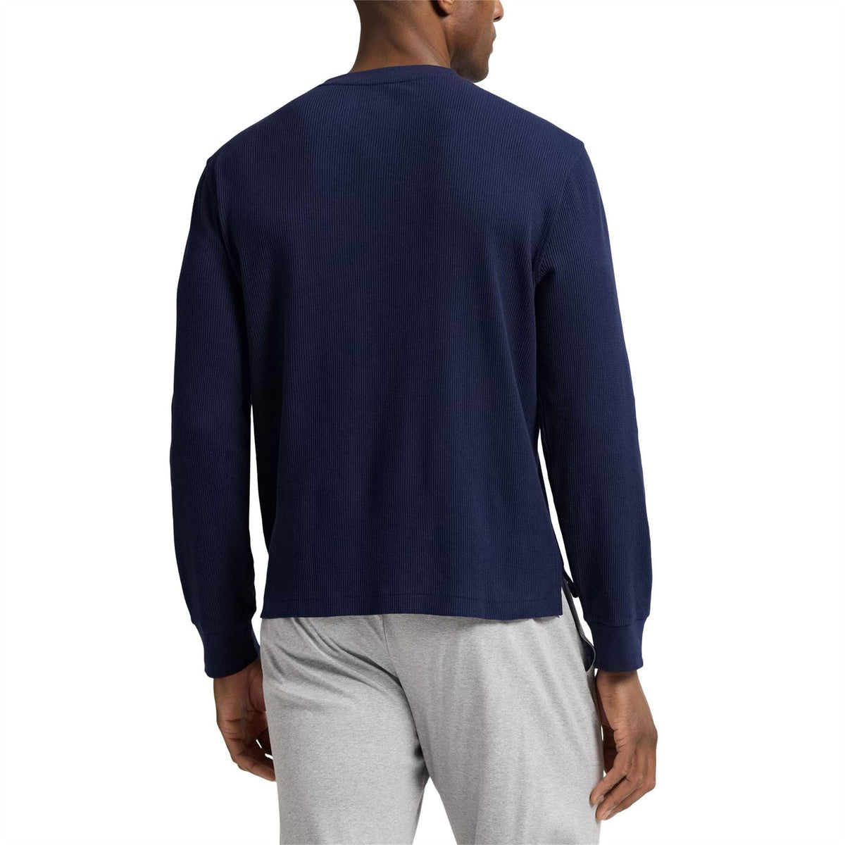 Polo Ralph Lauren Waffle Knit Henley Long Sleeve Top