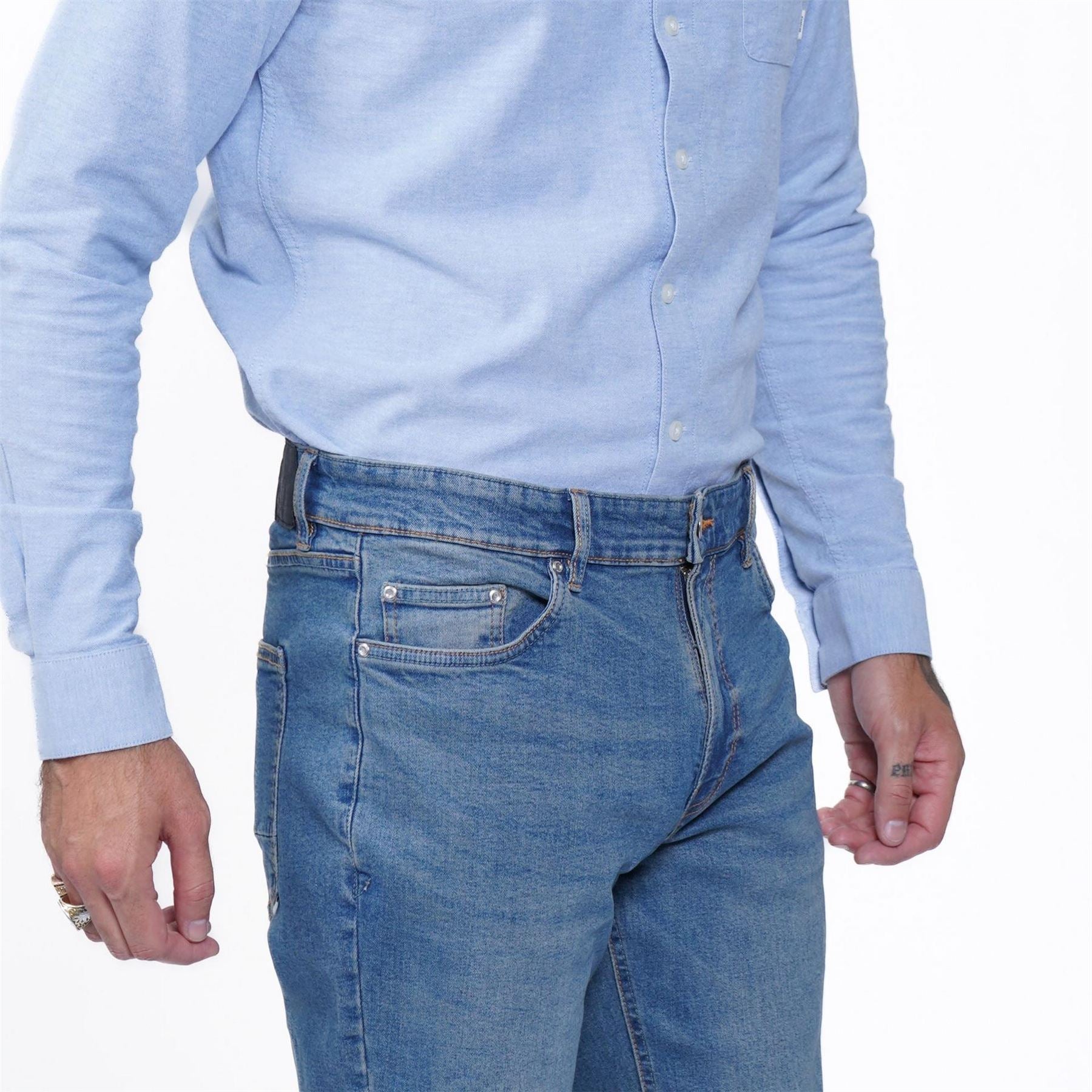 Firetrap Mens Rom Straight Leg Jeans