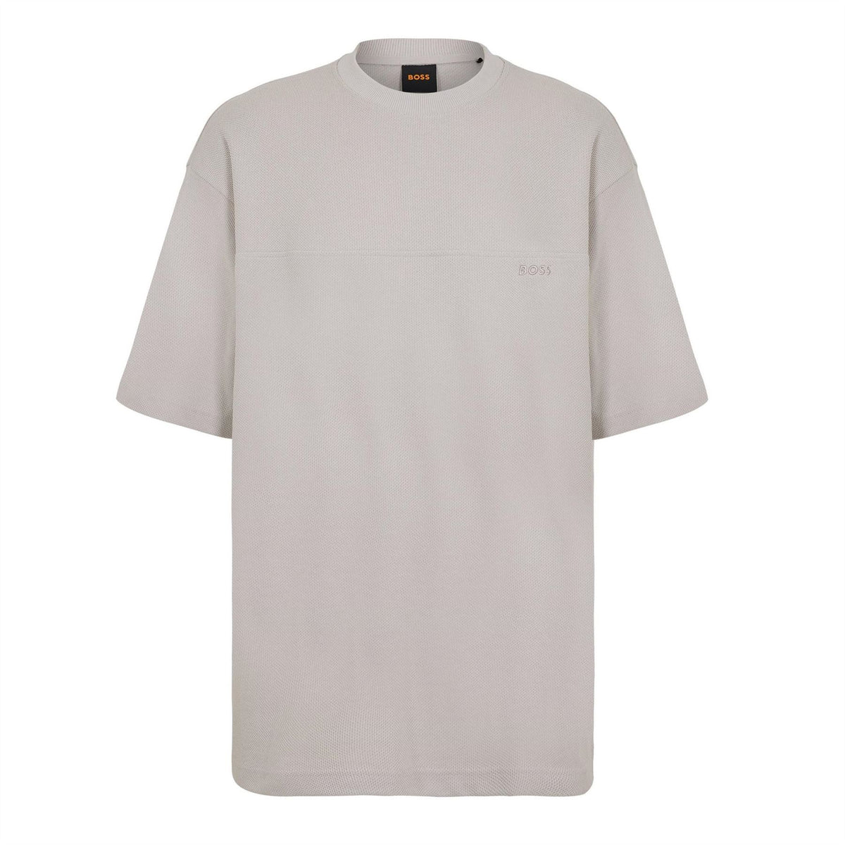 Boss Crew Neck Ribbed Collar Short Sleeve Jersey T-Shirt