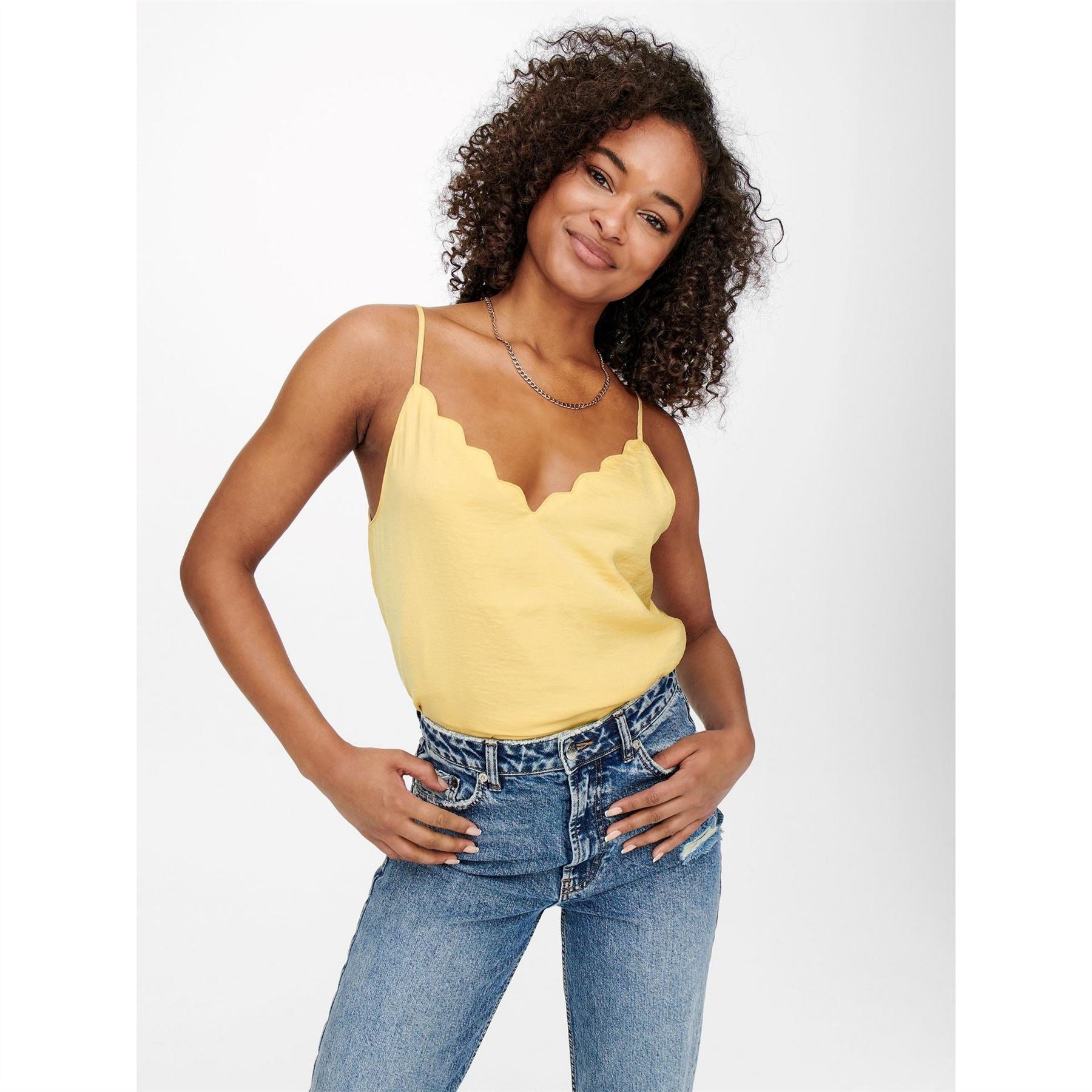 Only Deb Spaghetti Strap Relaxed Fit Singlet