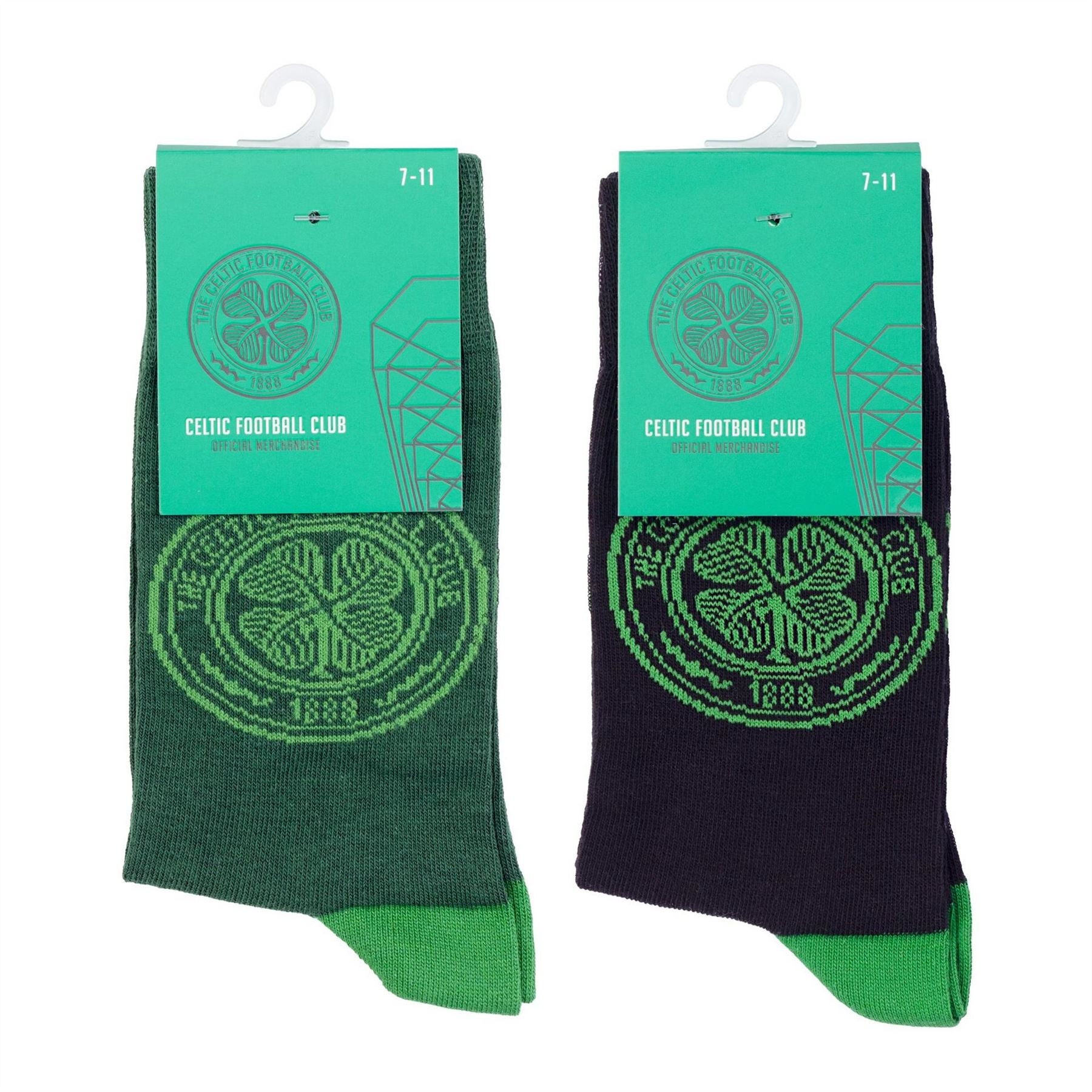 Team Football Officially Licensed Socks 2 Pack Size 7 11 Unisex