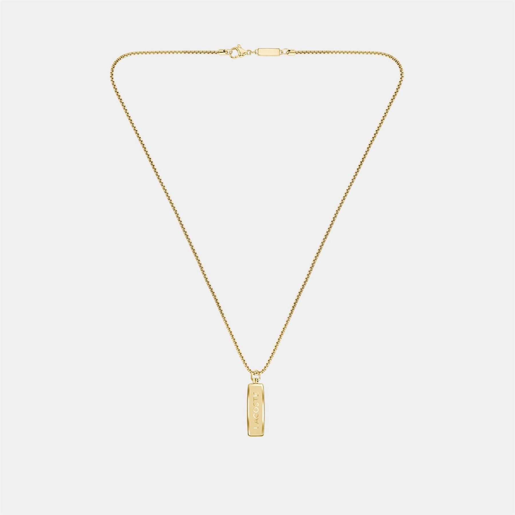 Lacoste Mens District  Reversible Pendant Necklace