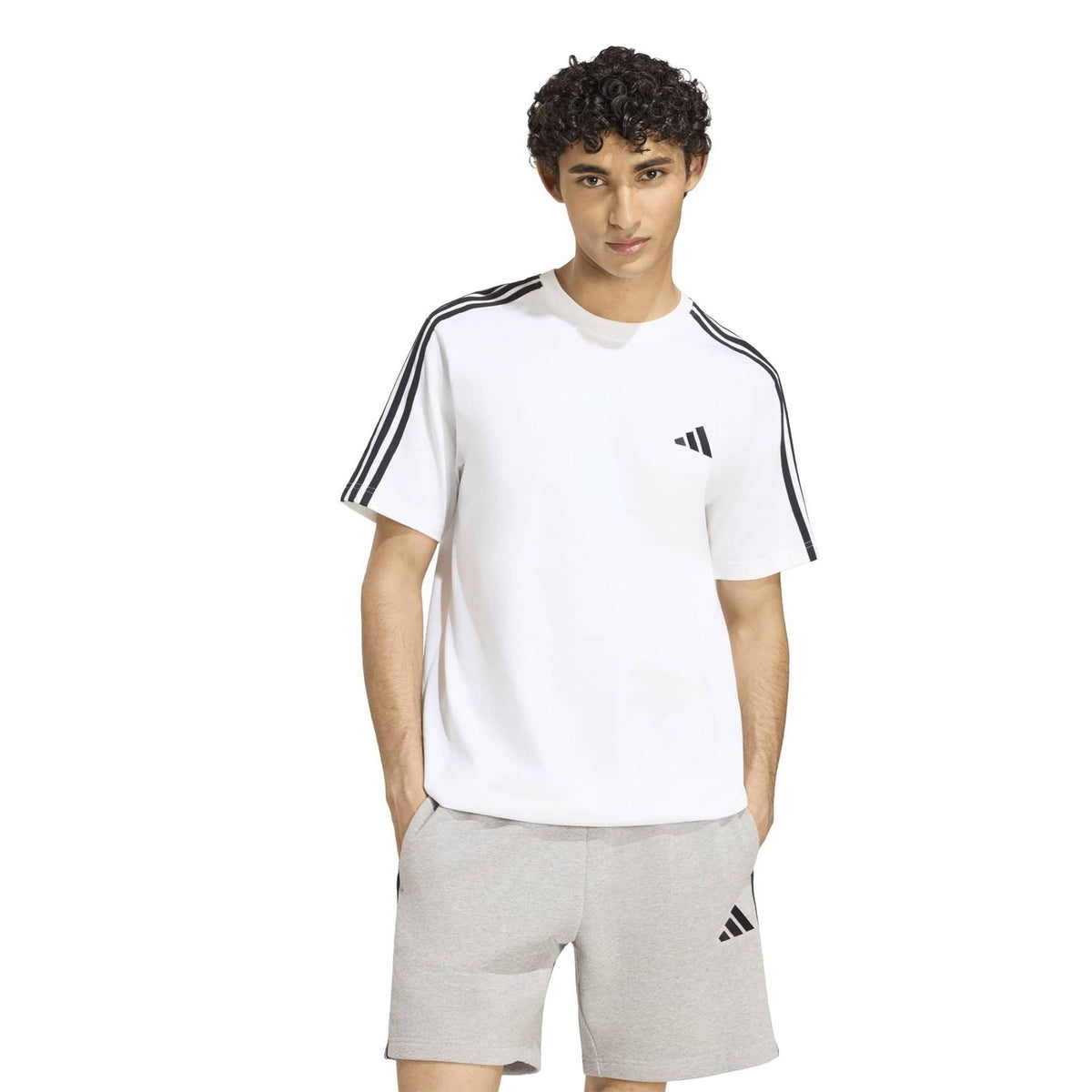 adidas Mens 3 Stripes T-Shirt