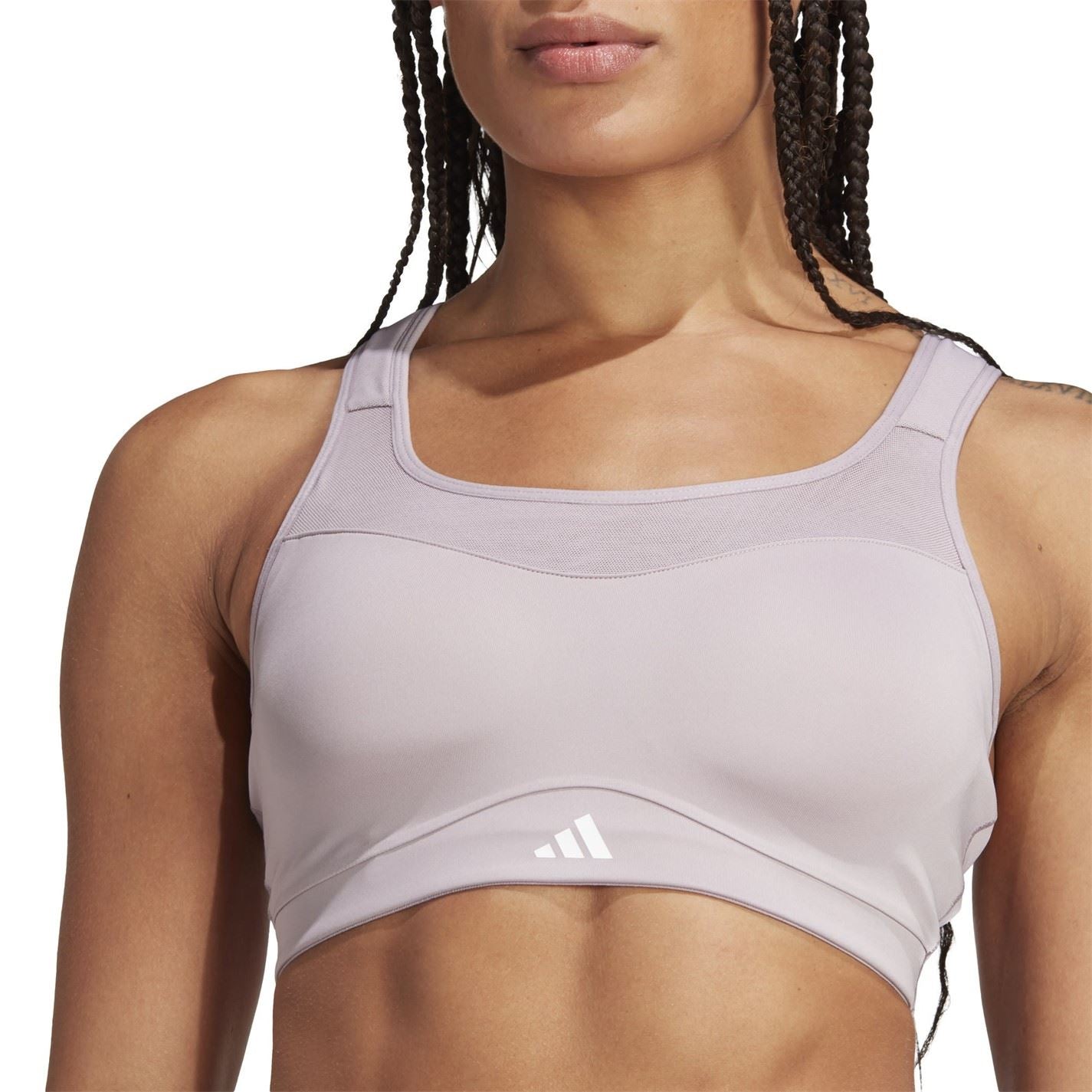 adidas Snug Fit Cropped Spaghetti Straps Sports Bra