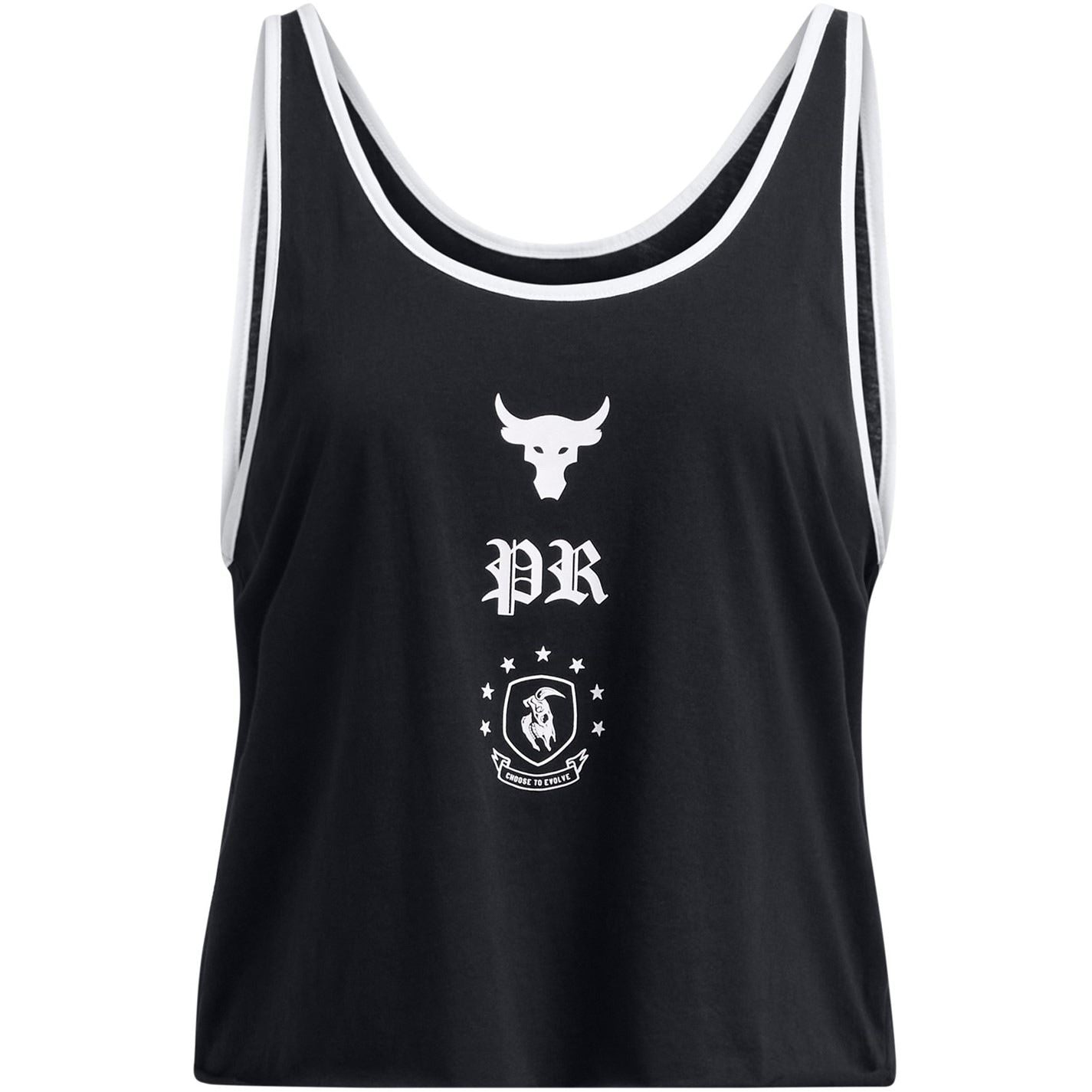 Under Armour Project Rock Cropped Relaxed Fit Graphic Tank