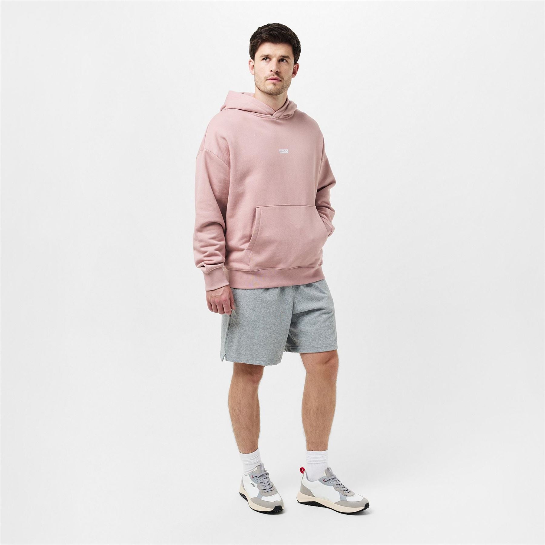 Hugo HUGO Nazardo Drawstring Hoodie with Modern Logo Detail