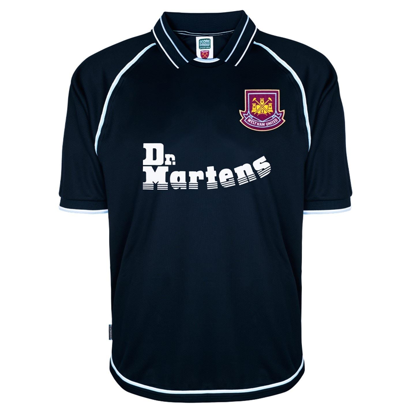 Score Draw West Ham United Retro Away Shirt 2000 Adults