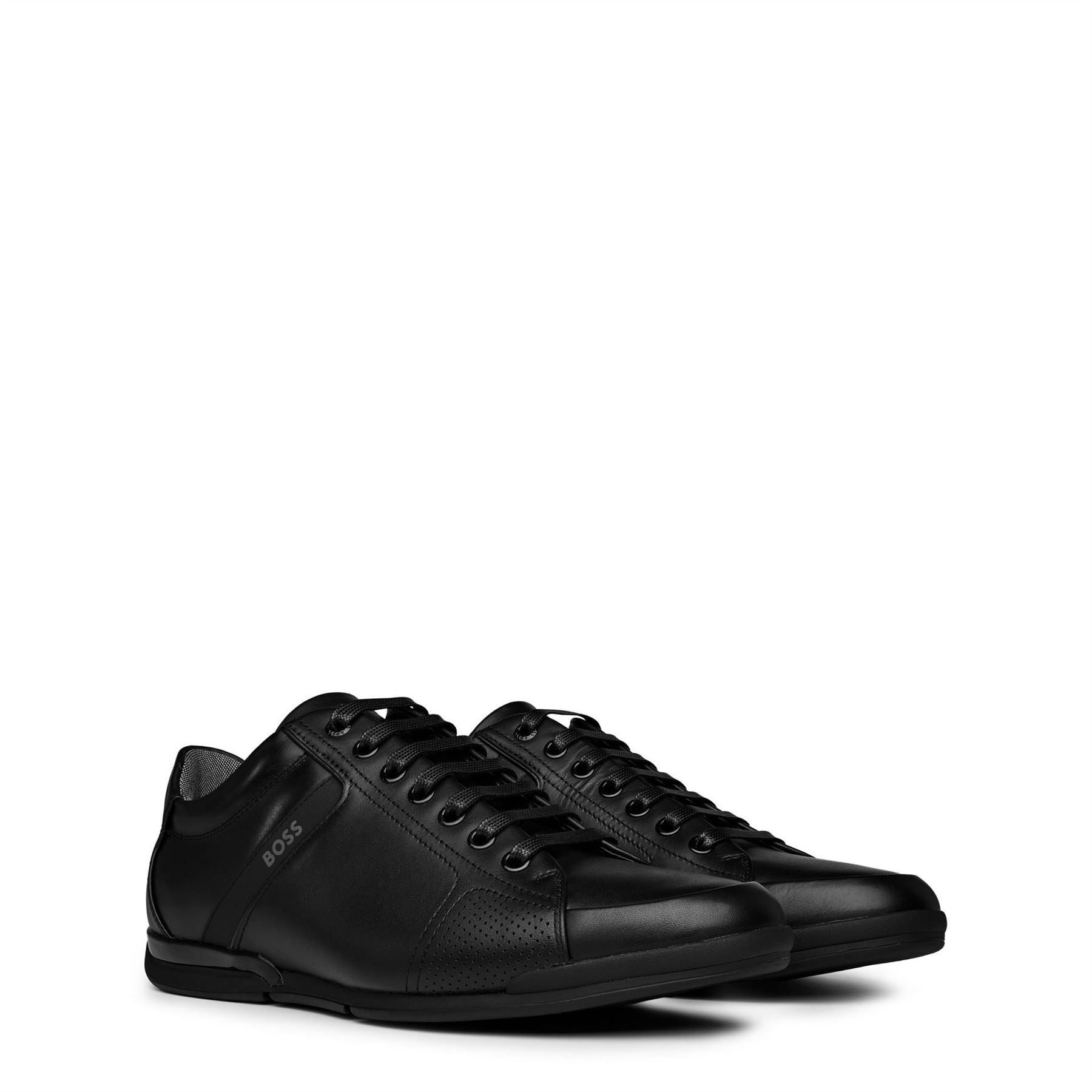 Boss Saturn Smooth Low Top Premium Leather Trainers