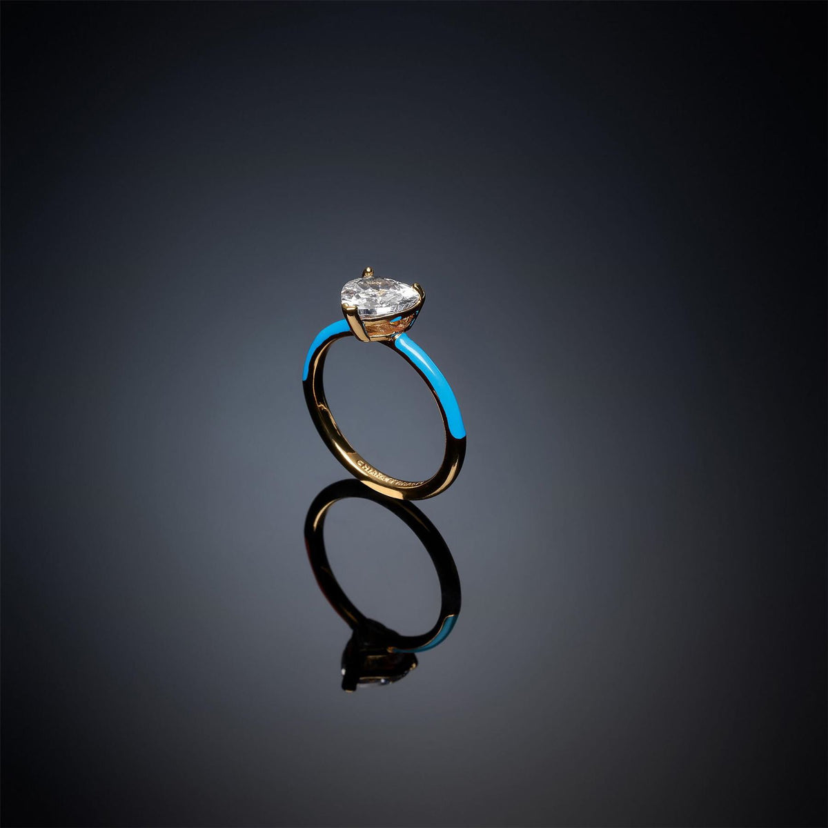 Chiara Ferragni Diamond Band Ring with Enamel
