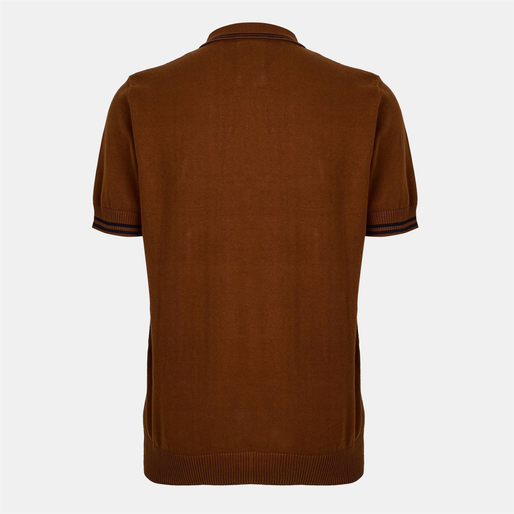 Luke Zip Neck Short Sleeve Knit Sweater