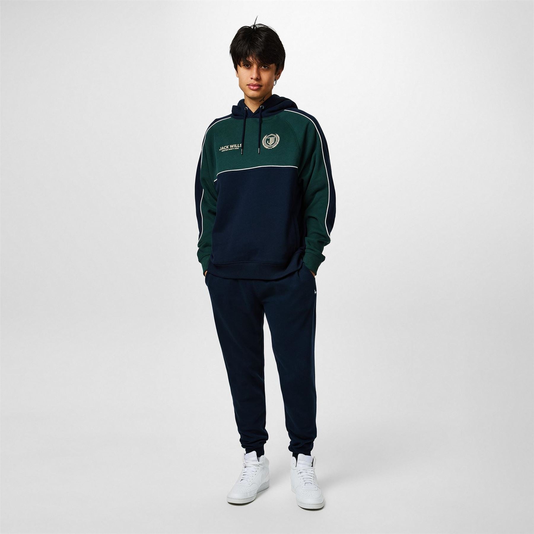 Jack Wills Piped Crest Hoodie