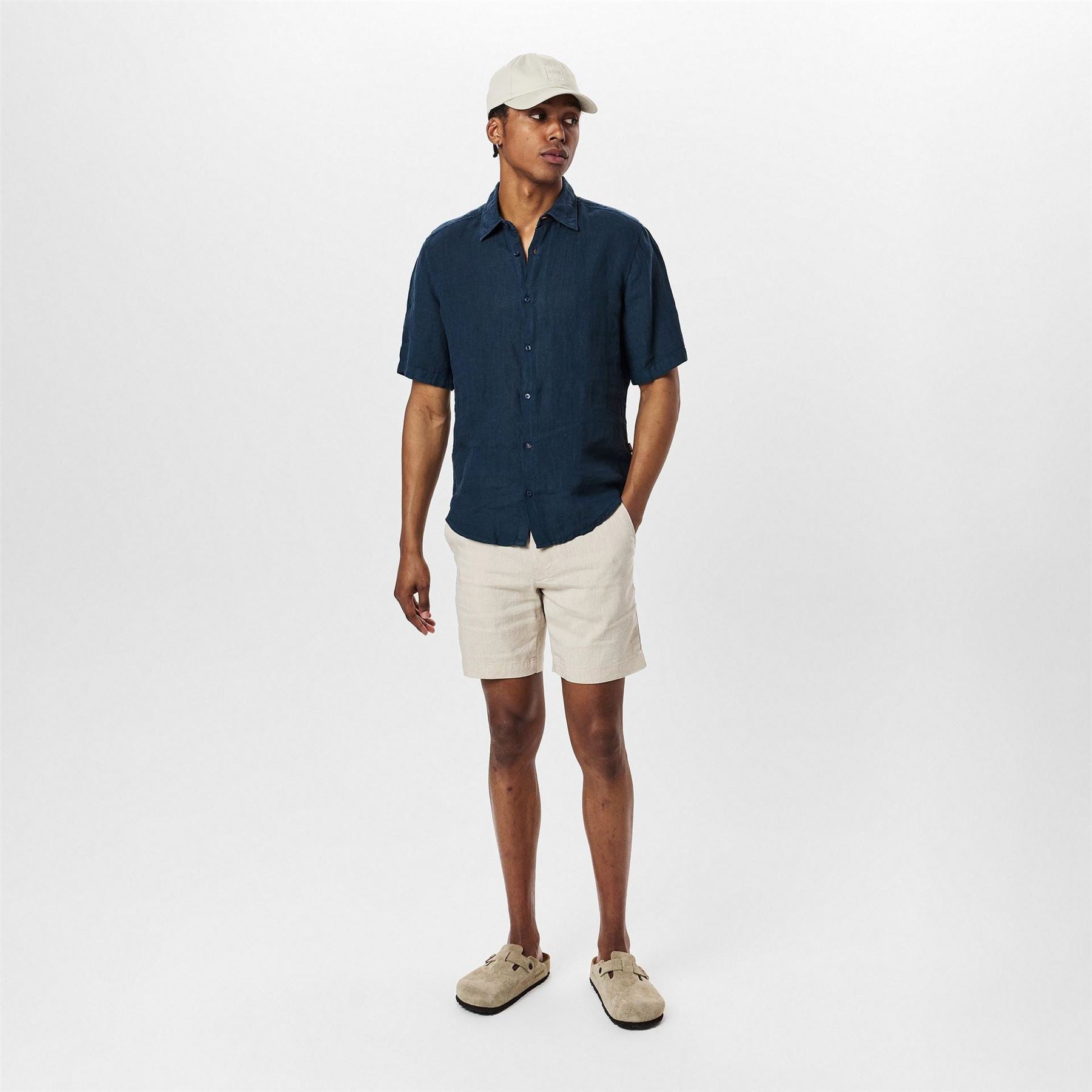 Boss Hbo Rash 2 Lin Short Sleeve Relaxed FiT-Shirt