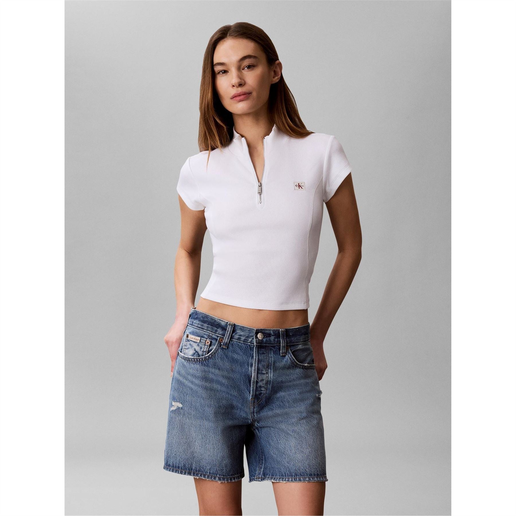 Calvin Klein Jeans Knitted Short Sleeve Polo Shirt