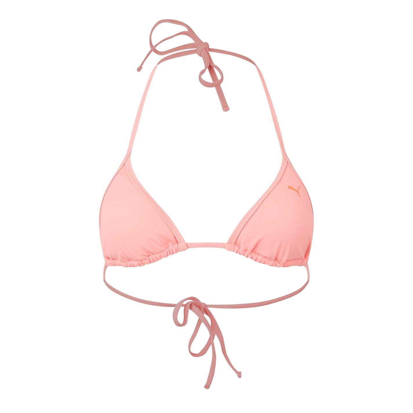Puma Swim Triangle Bikini Top with Tie Closure