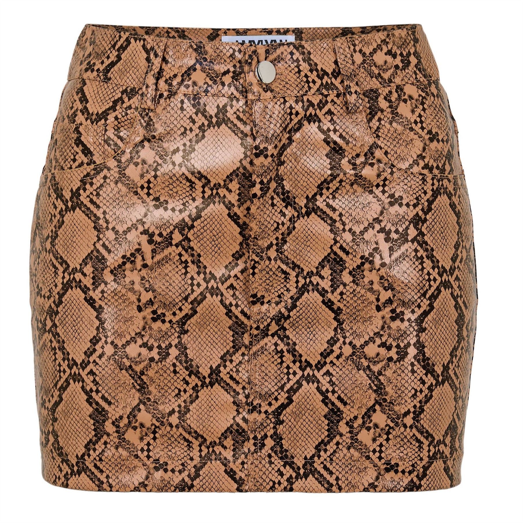 AmyLynn Regular Fit Mini Snake Patterned Skirt