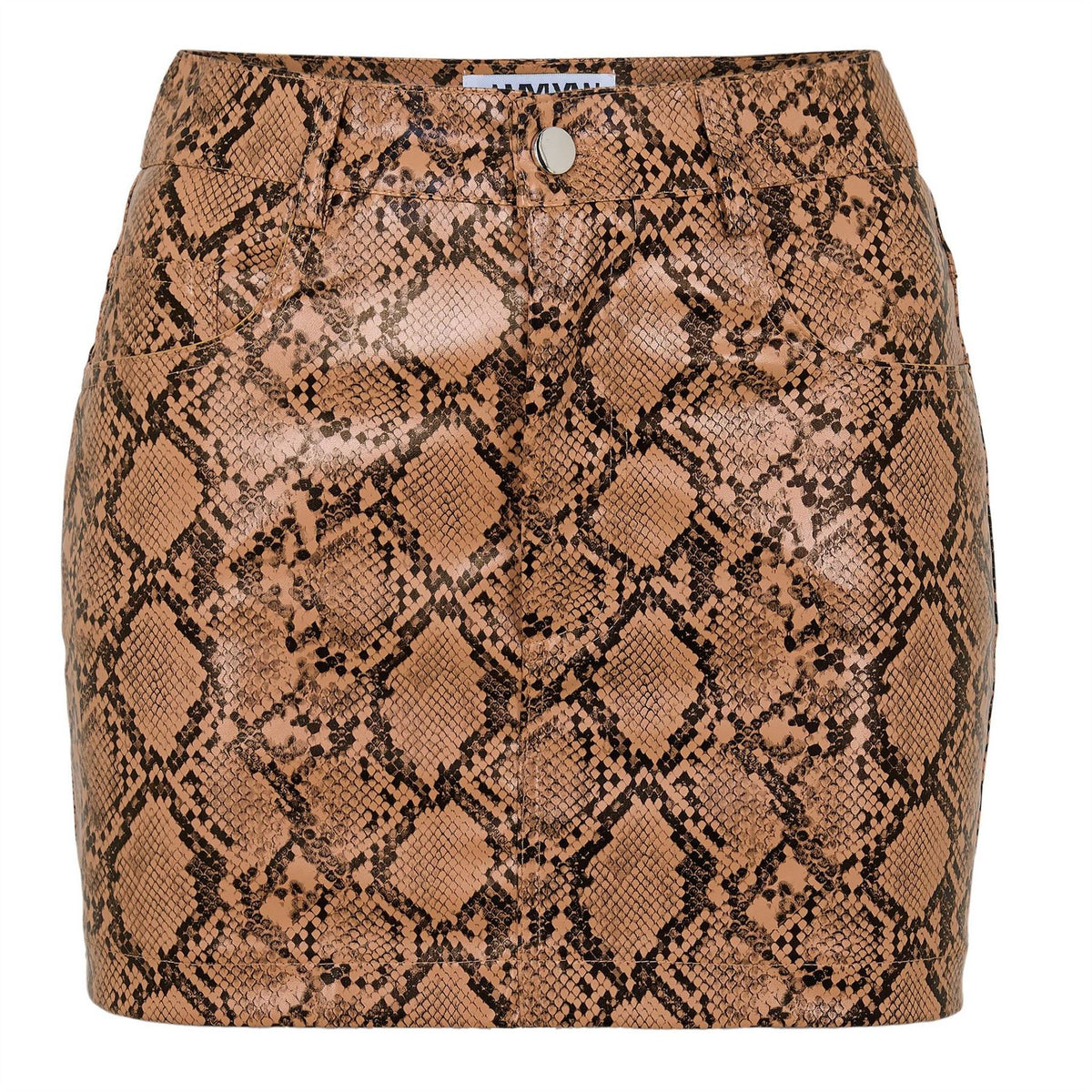 AmyLynn Regular Fit Mini Snake Patterned Skirt
