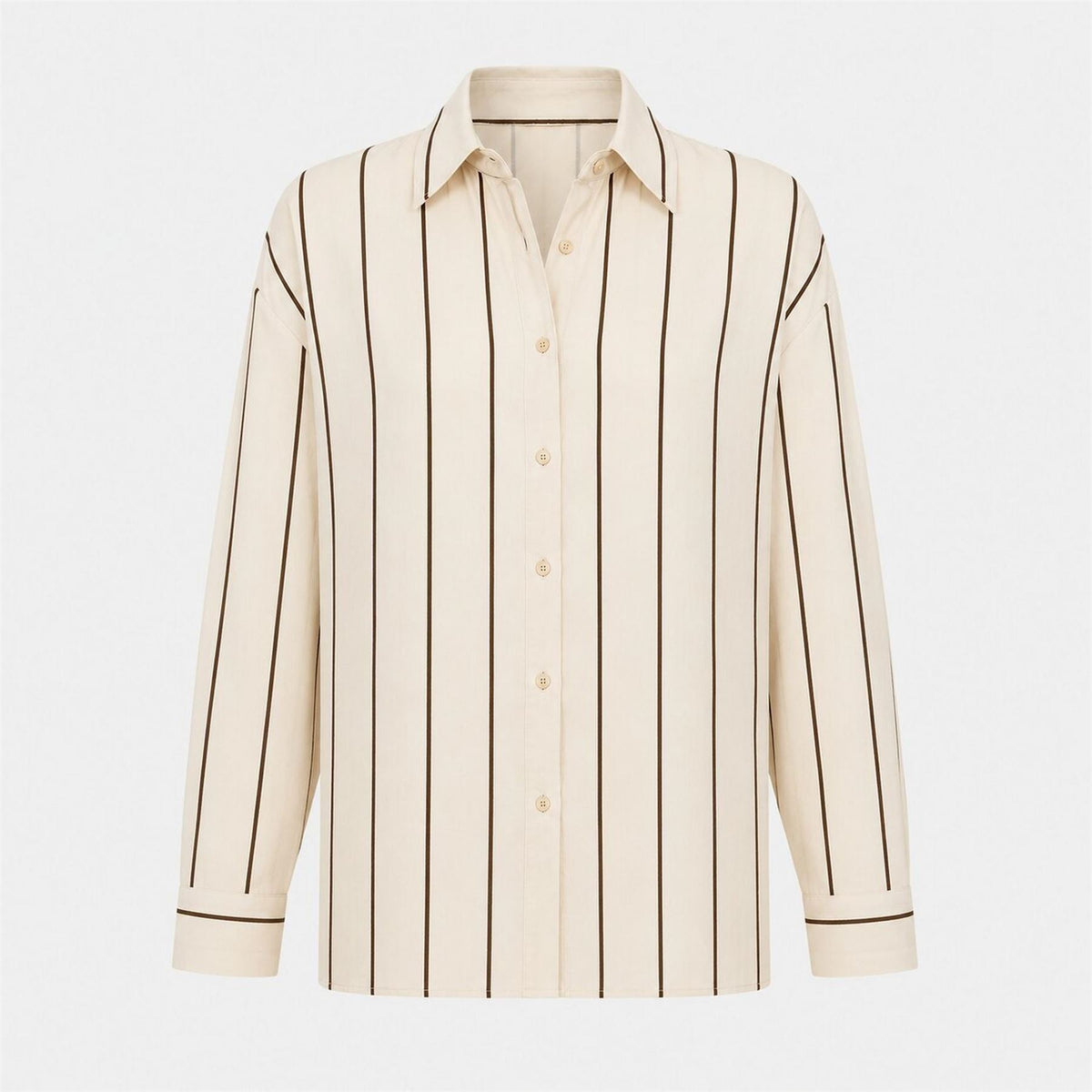I Saw It First Striped Poplin Oversized Shirt