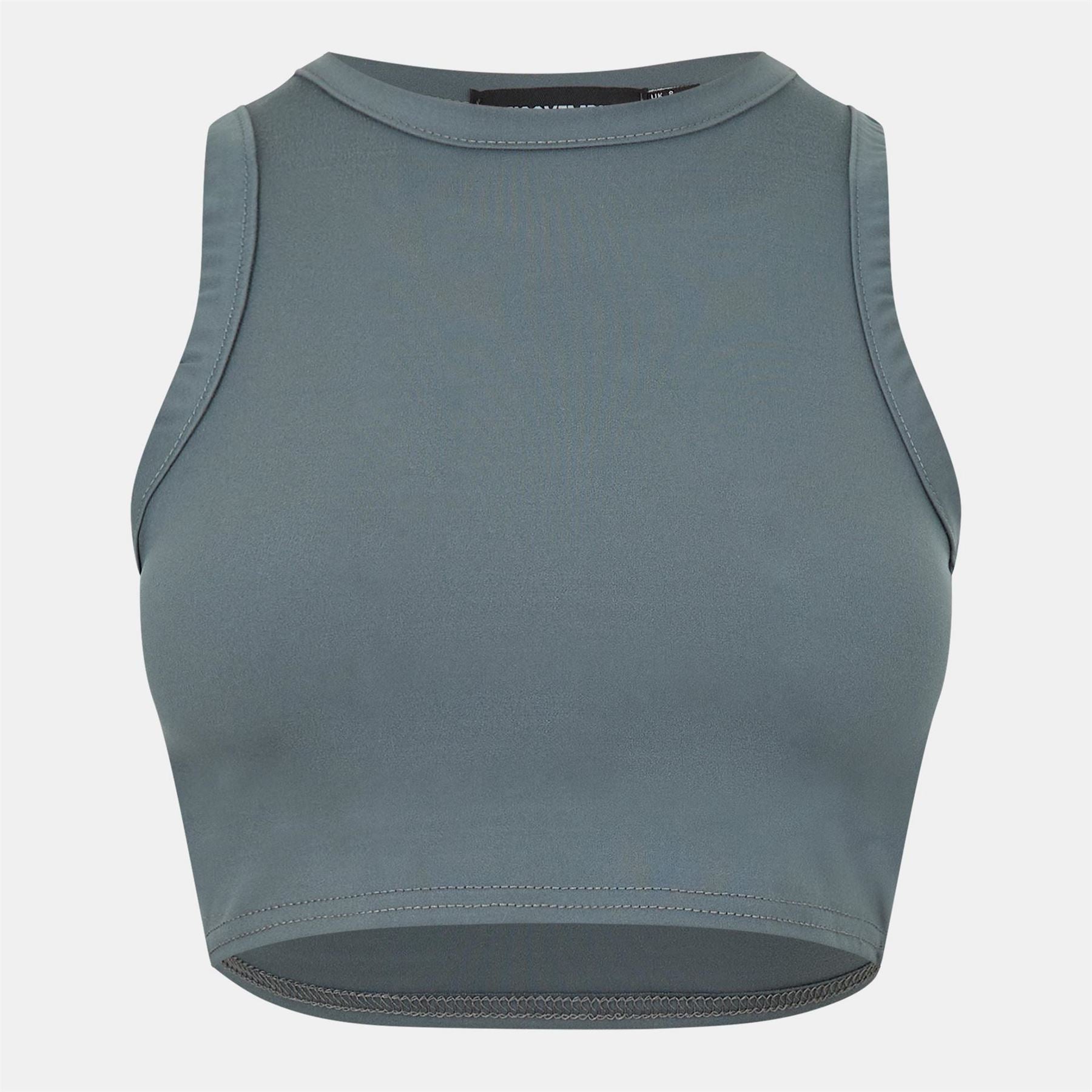 Missy Empire Womens Premium Sculpt Racer Crop Top