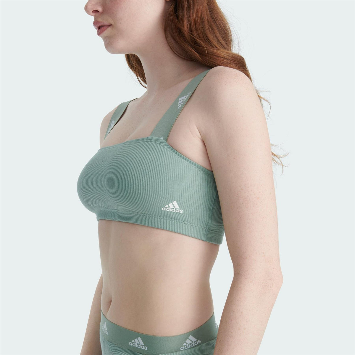 adidas Ribbed Bandeau Strapless Bra
