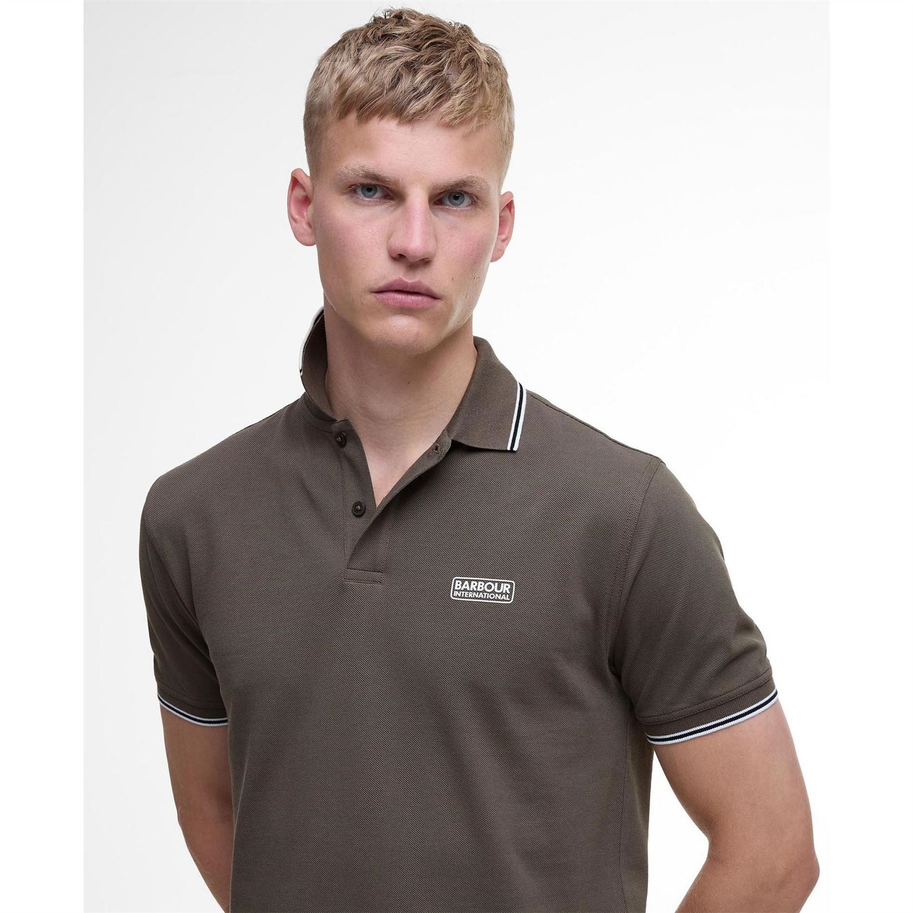 Barbour International Tipped Short Sleeve Polo Shirt