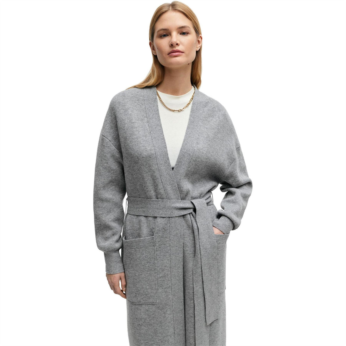 Boss V-Neck Long Sleeve Dressing Gown