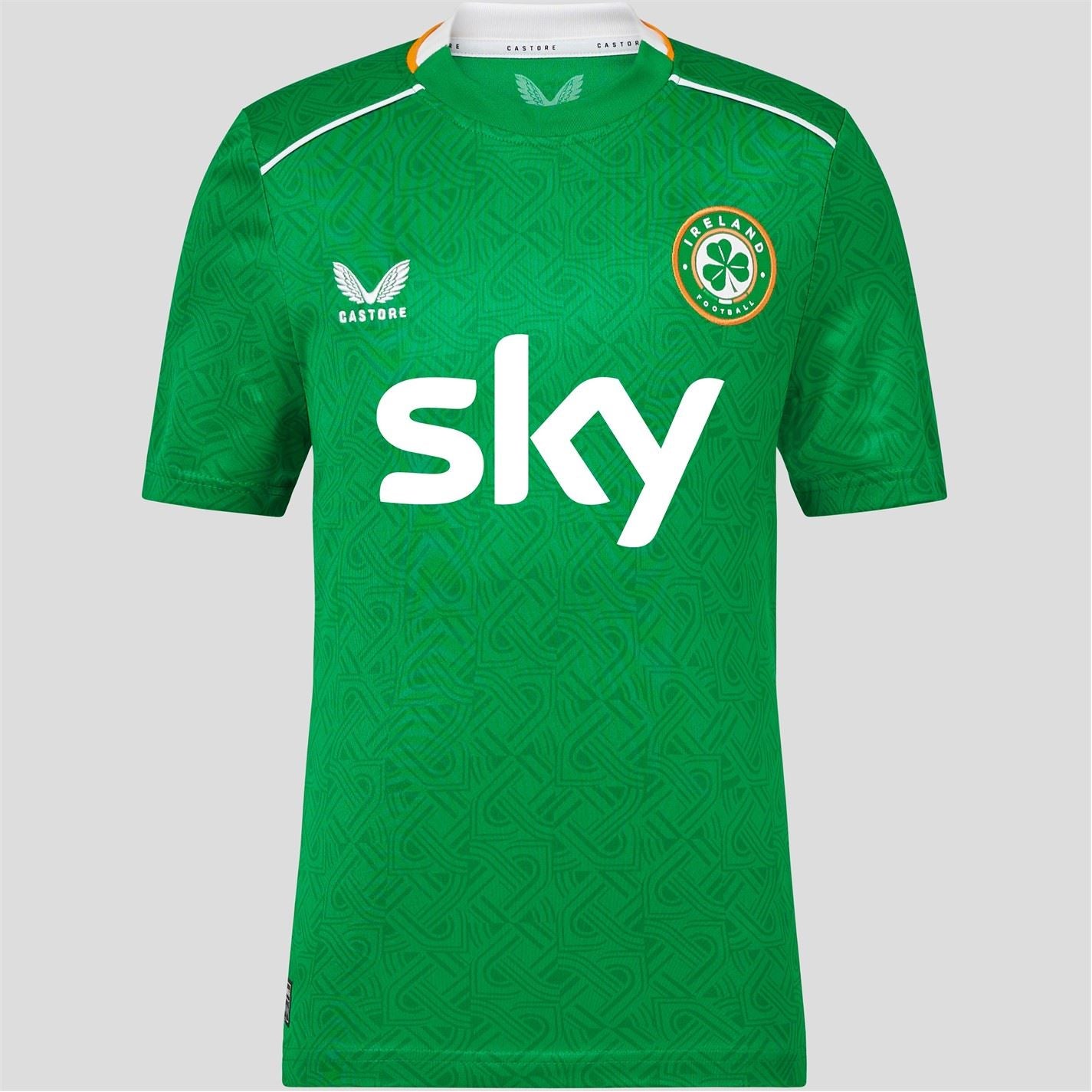 Castore Republic Of Ireland Home Shirt 2024 2025 Juniors