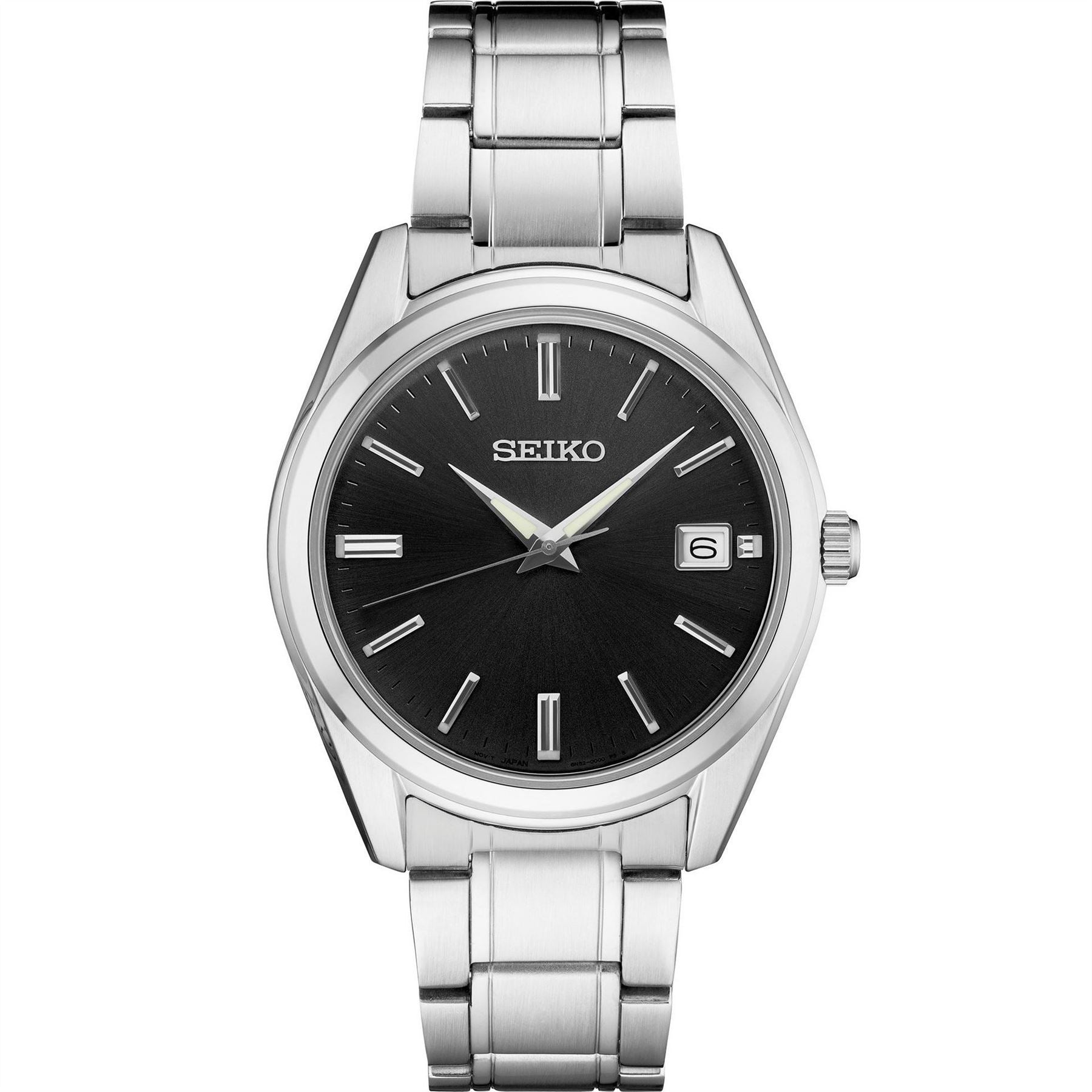 Seiko Date Analogue Titanium Bracelet Strap Watch